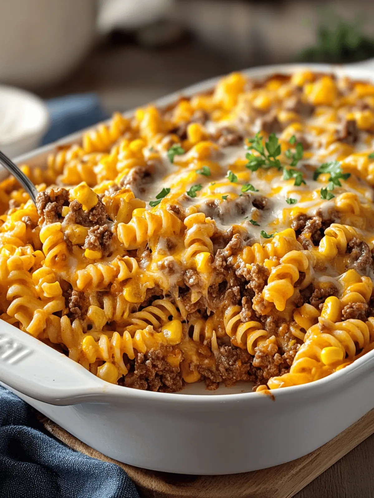 Loaded Cheddar Ranch Beef and Sweet Corn Rotini Bake Delight 2 Loaded Cheddar Ranch Beef And Sweet Corn Rotini Bake