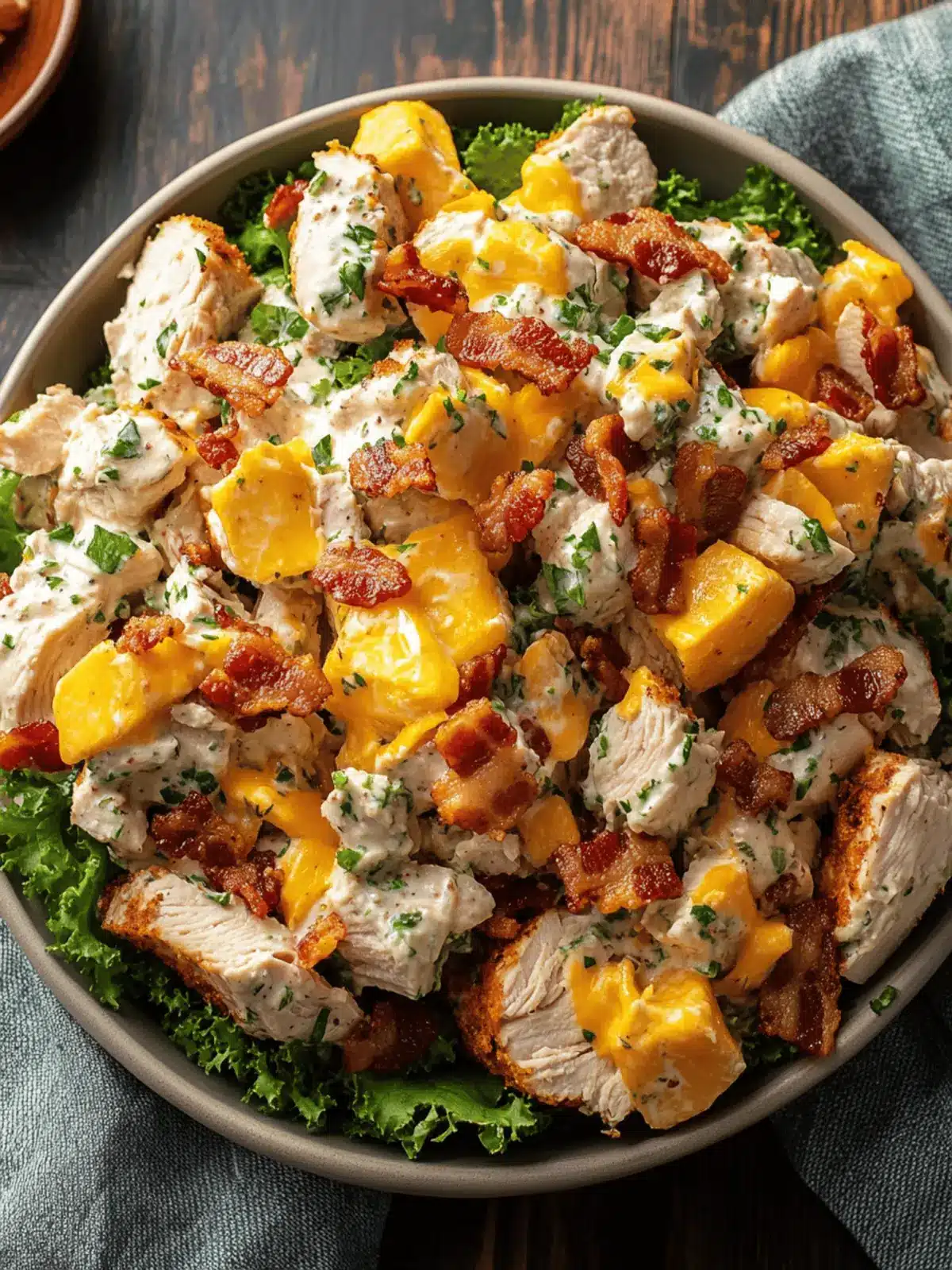 Savory Cheddar Bacon Ranch Turkey Salad for Delicious Leftovers 4 Cheddar Bacon Ranch Turkey Salad