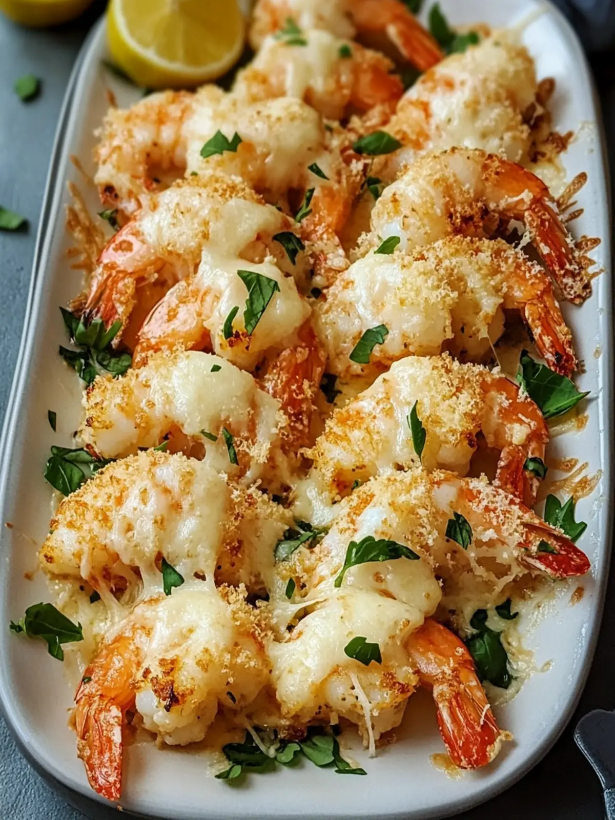 Crispy Jumbo Shrimp Parmesan for a Gourmet Family Feast 3 Jumbo Shrimp Parmesan