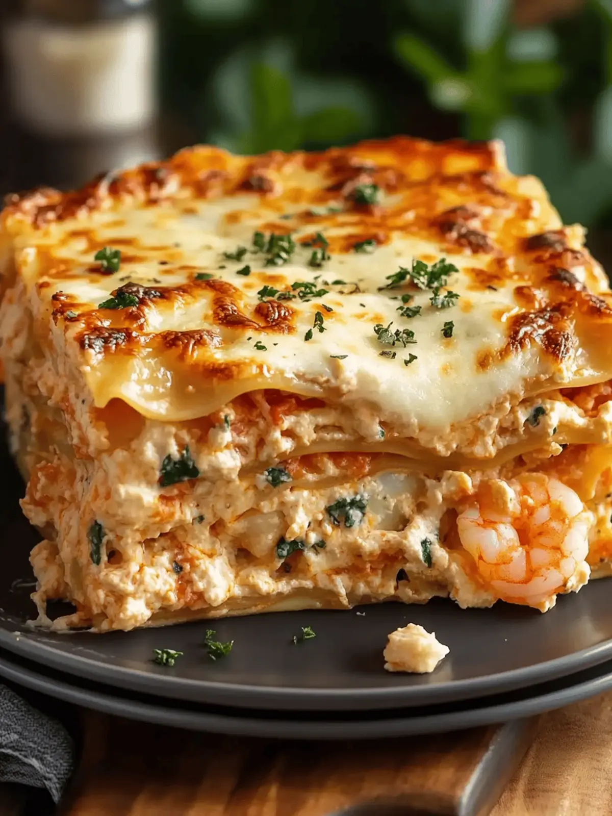 Decadent Seafood Lasagna with Shrimp & Crab You ll Love 4 Seafood Lasagna with Shrimp & Crab