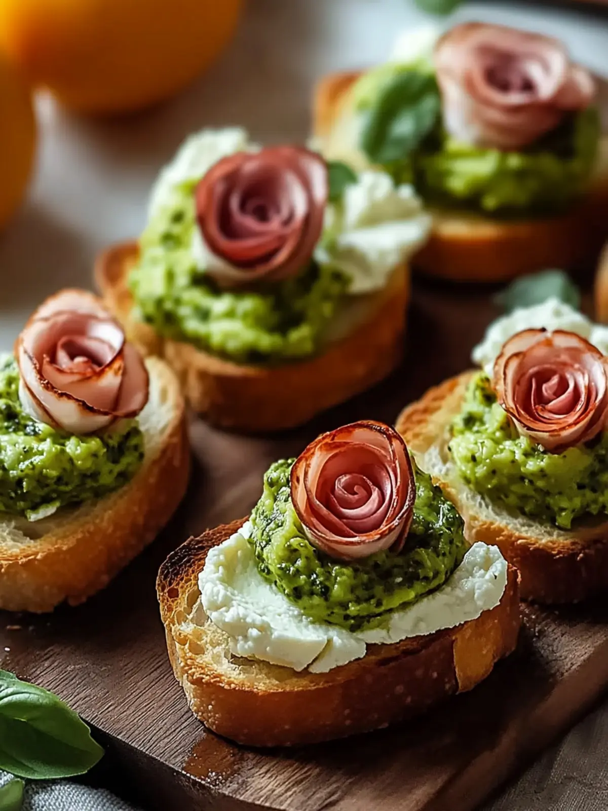 Sweetheart Crostini Pesto & Ricotta Roses for Romantic Nights 3 Sweetheart Crostini Pesto & Ricotta Roses