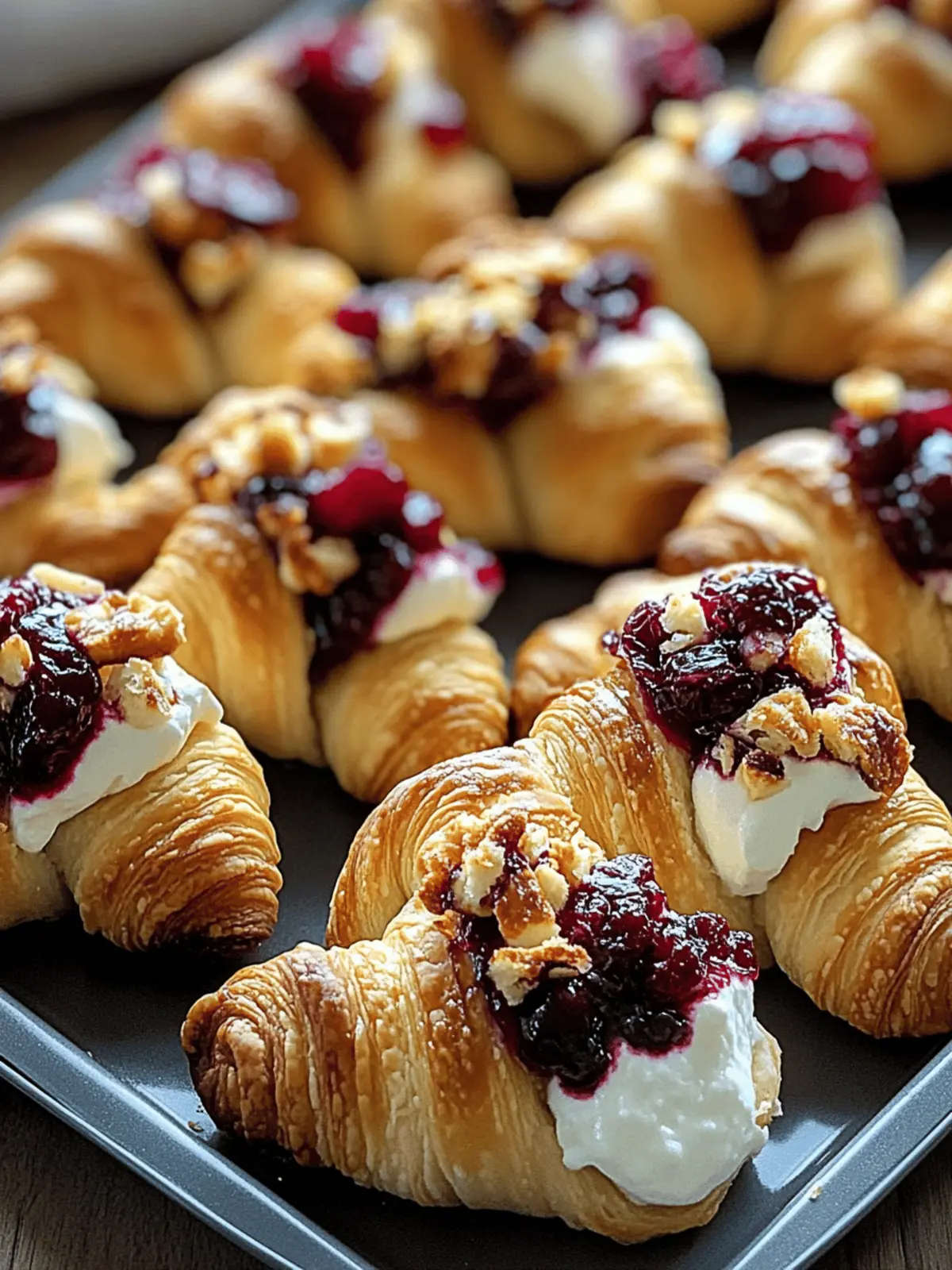 Cranberry Cream Cheese Crescent Bites Perfect for Fall Gatherings 3 Cranberry Cream Cheese Crescent Bites