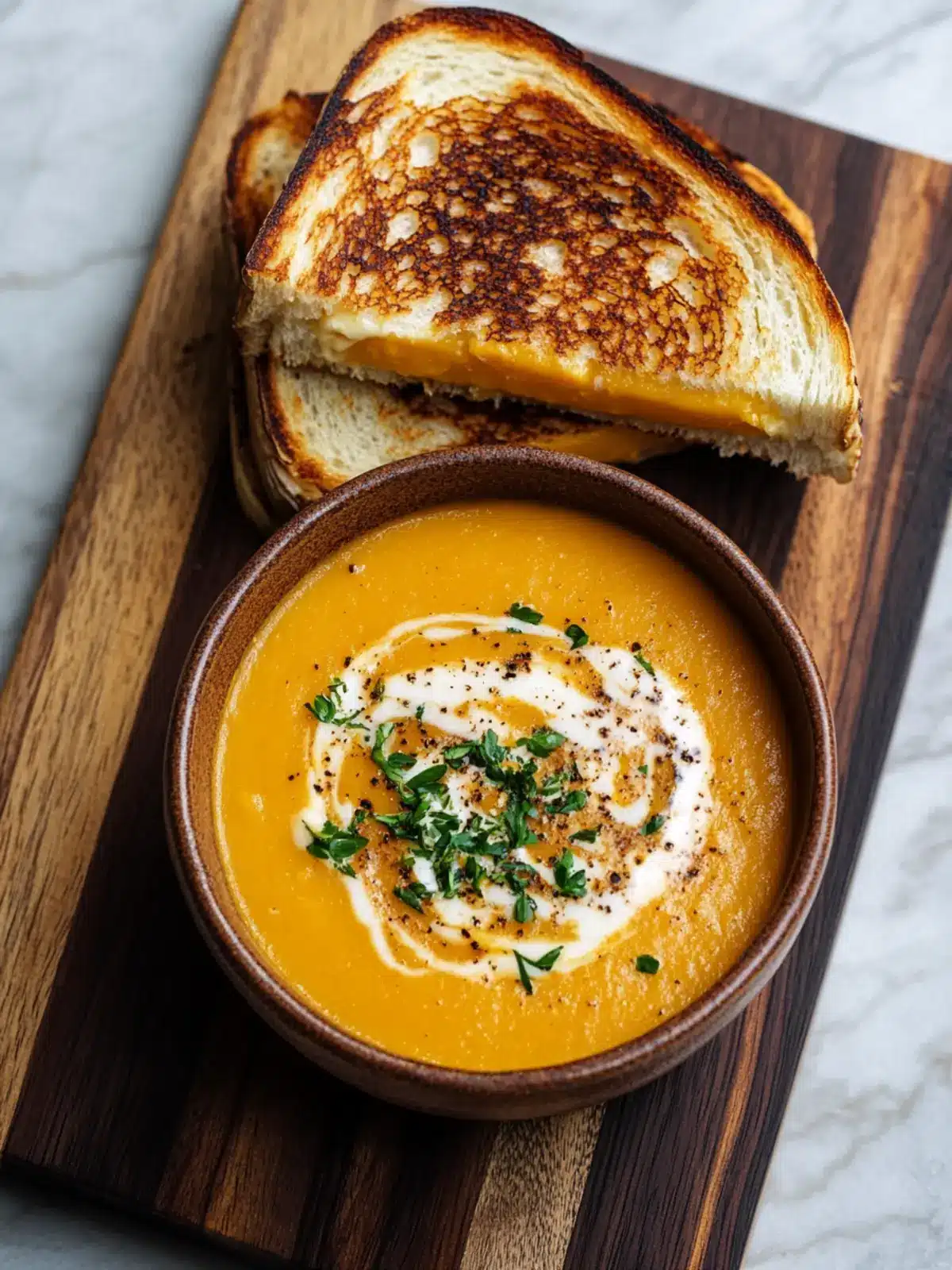 Warm Up with Butternut Squash Soup and Grilled Cheese Bliss 2 Butternut Squash Soup and Grilled Cheese