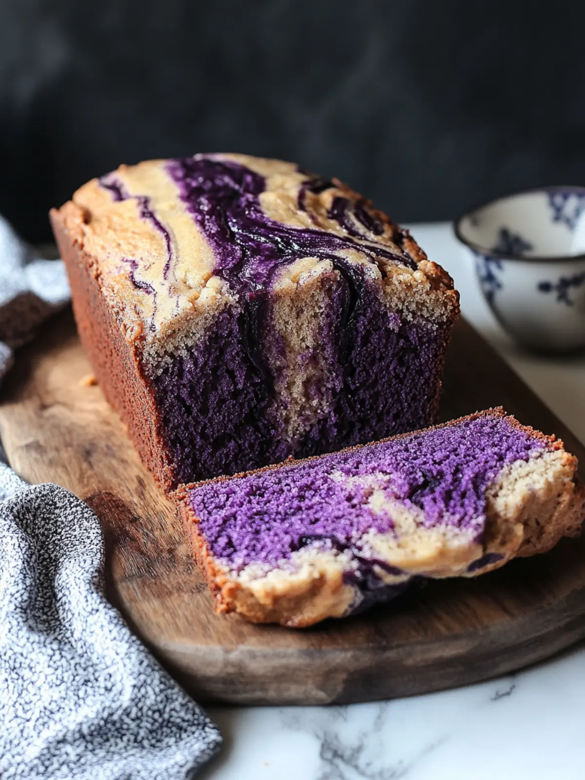 Marbled Ube Banana Bread: A Colorful Twist on Tradition 4 Marbled Ube Banana Bread