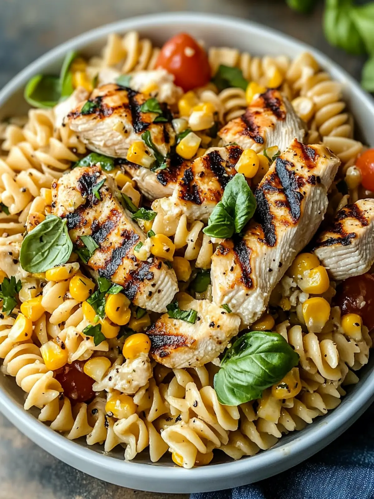 Grilled Chicken & Street Corn Pasta Salad for Summer Fun 2 Grilled Chicken & Street Corn Pasta Salad
