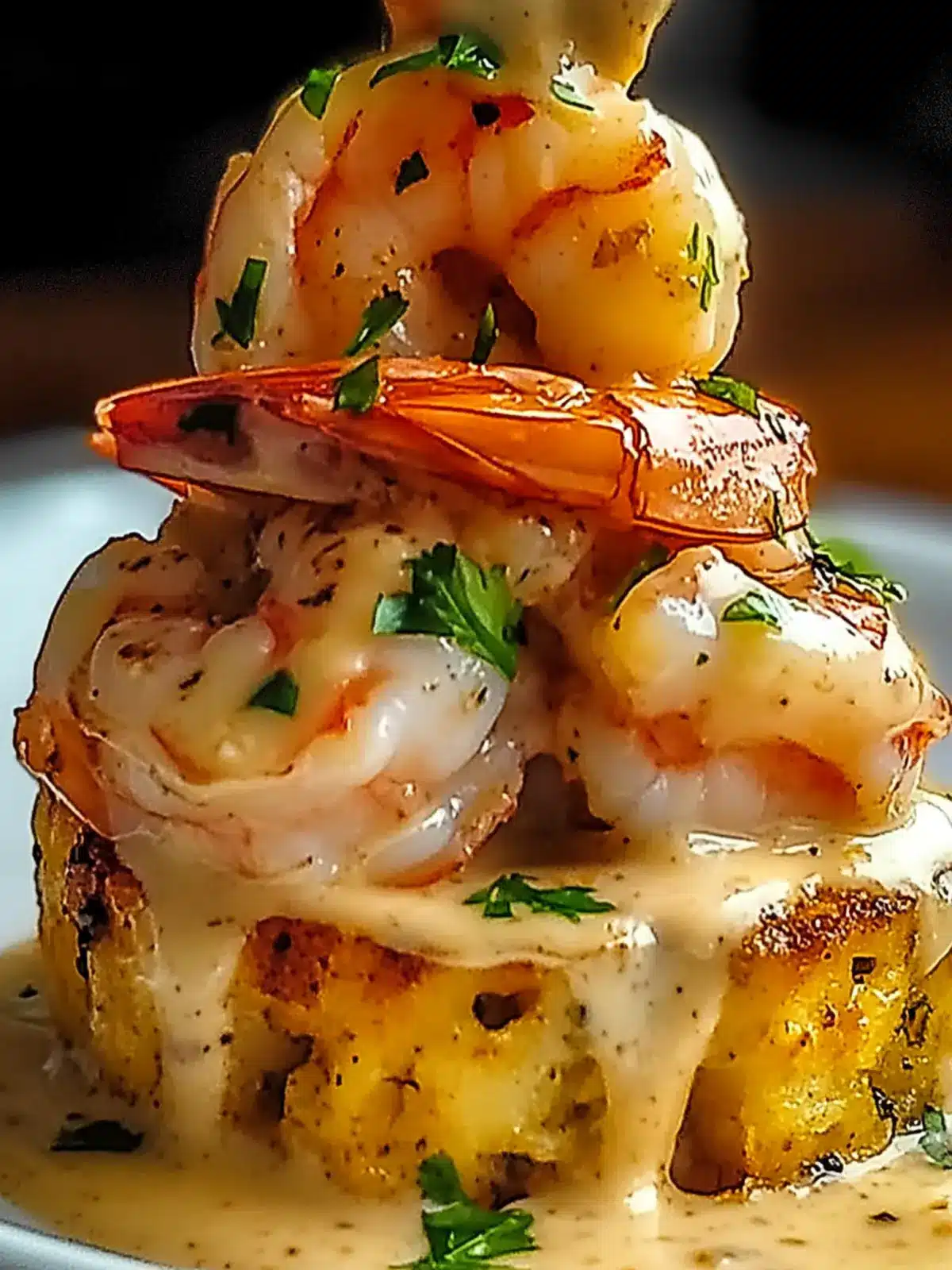 Savory Garlic Shrimp Mofongo: A Comfort Dish Delight 4 Garlic Shrimp Mofongo