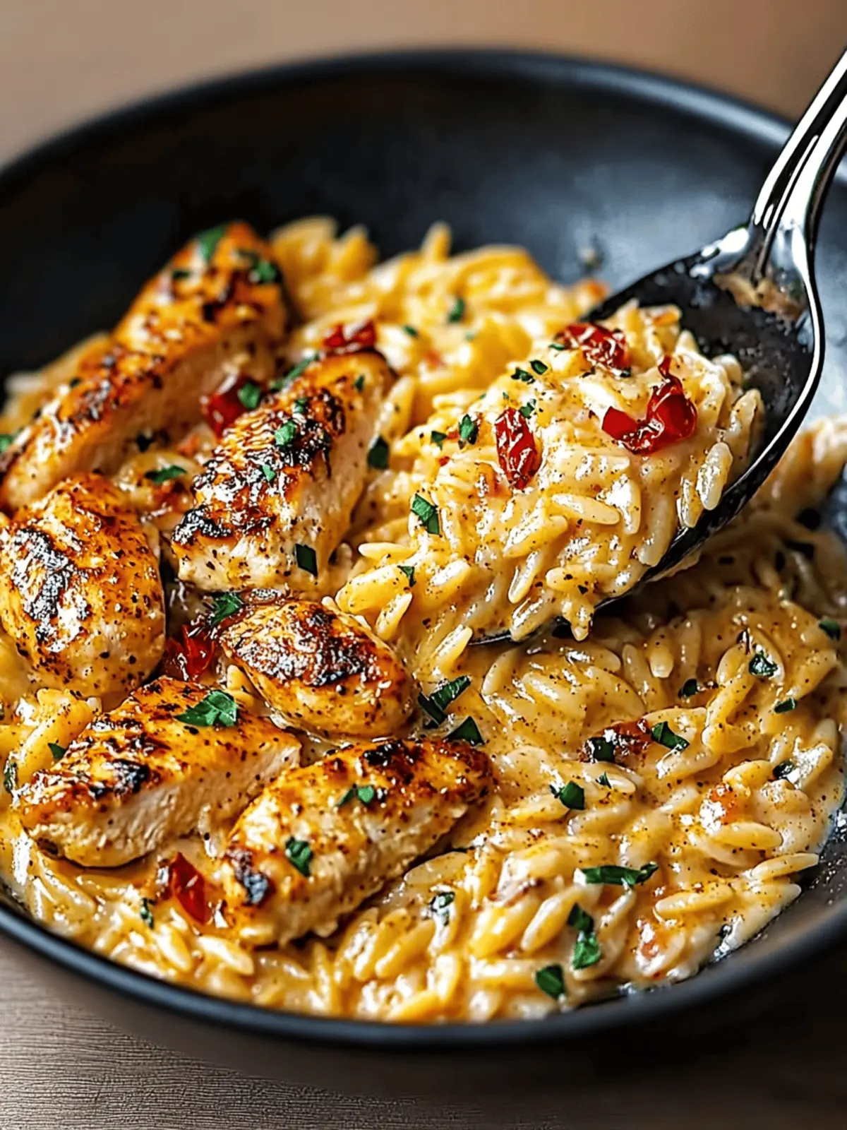One-Pot Cajun Chicken Alfredo Orzo: Quick & Creamy Delight 3 One-Pot Cajun Chicken Alfredo Orzo