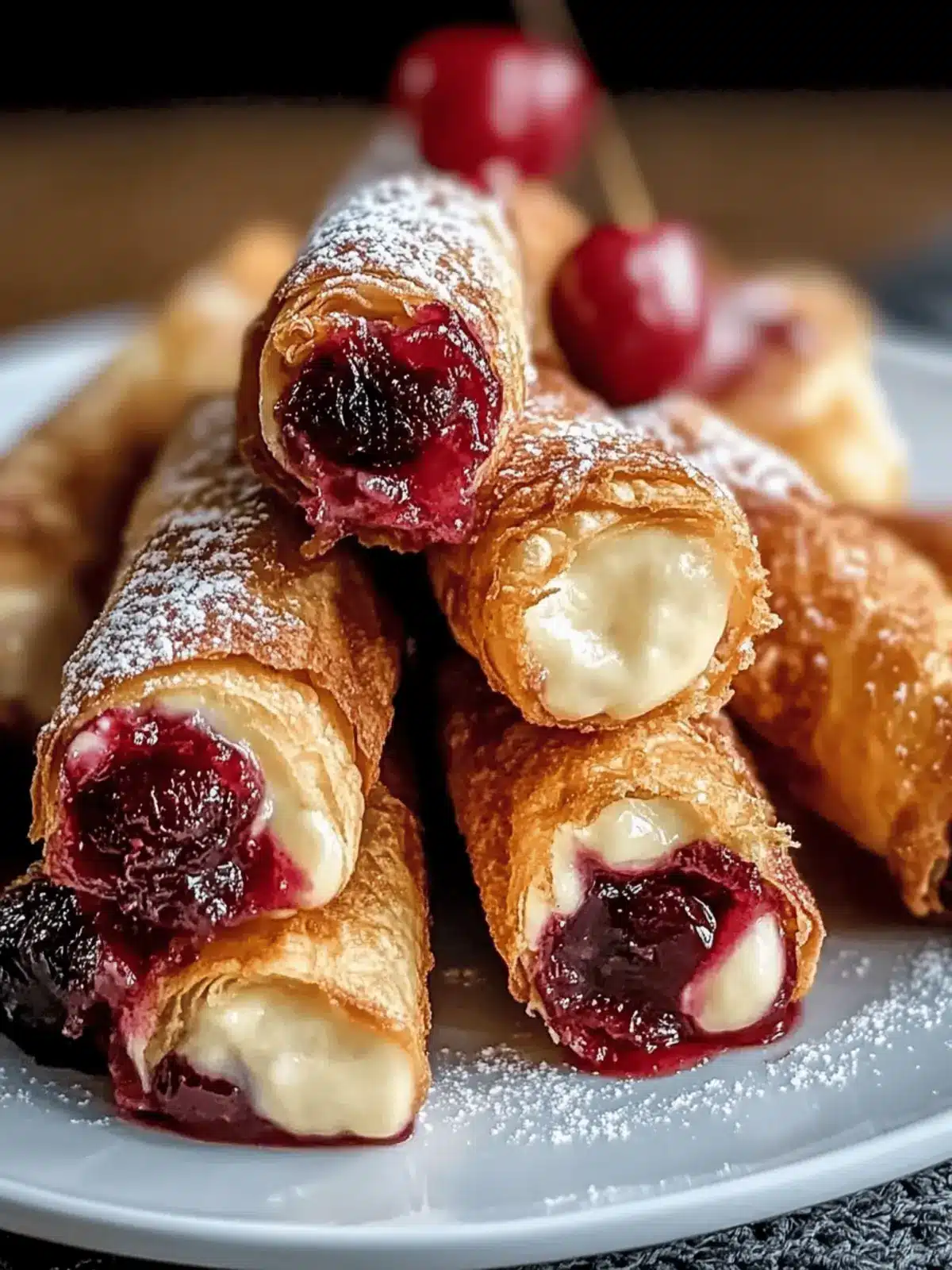 Crispy Homemade Air Fryer Cherry Cheesecake Egg Rolls Anytime 2 Homemade Air Fryer Cherry Cheesecake Egg Rolls