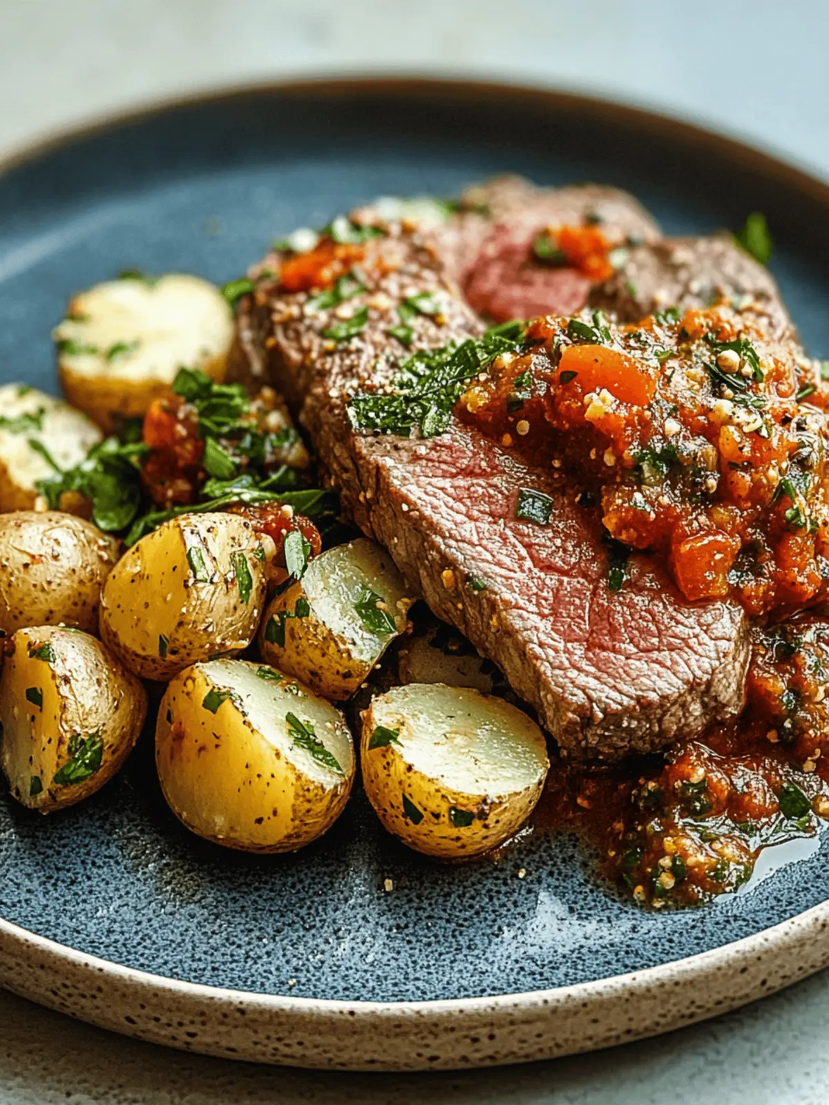 Perfect Veal Minute Steak with Romesco Potato Salad Gluten-Free 4 Veal Minute Steak with Romesco Potato Salad (Gluten-Free)