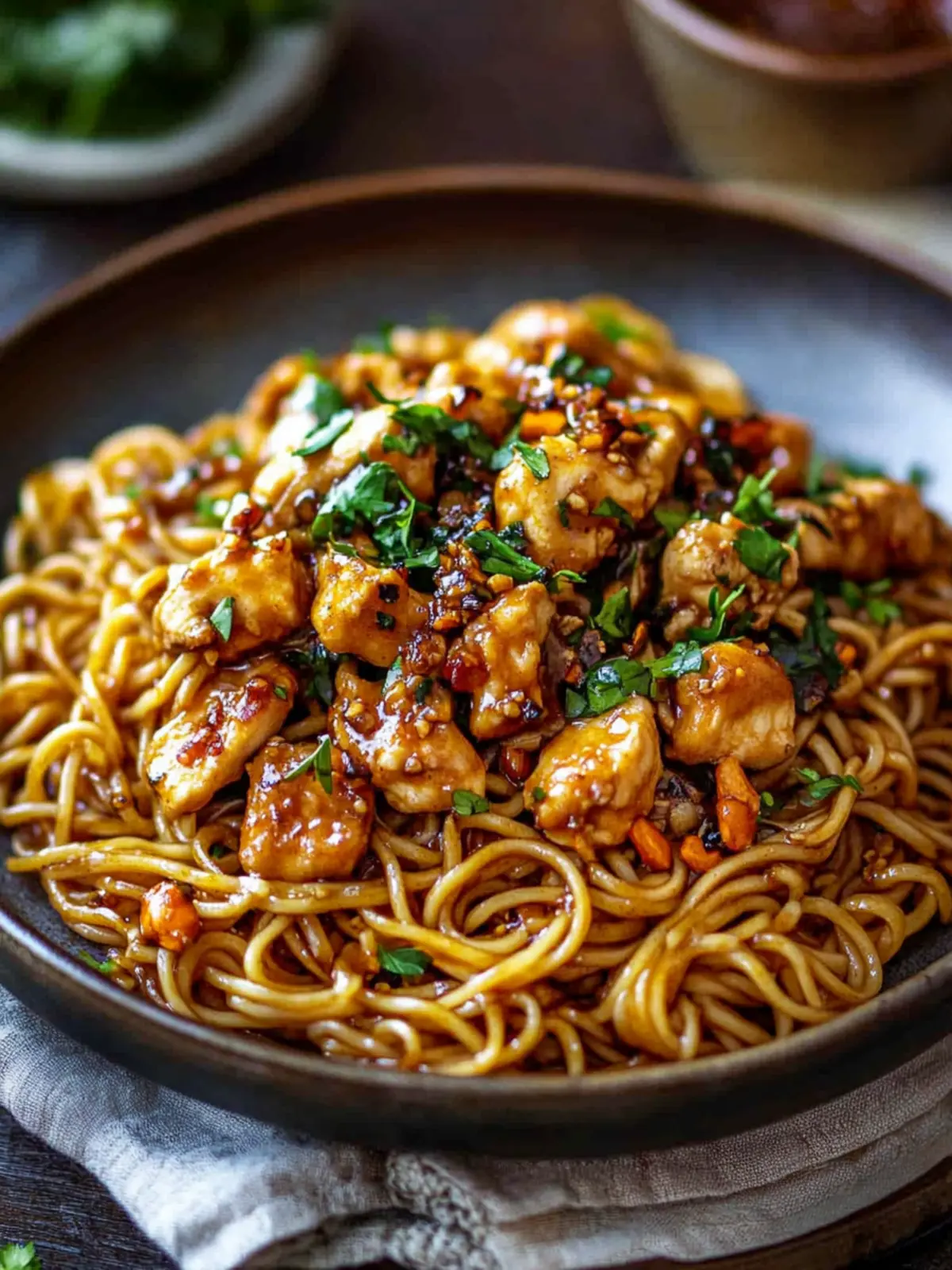 Sticky Garlic Chicken Noodles for Easy Weeknight Bliss 2 Sticky Garlic Chicken Noodles