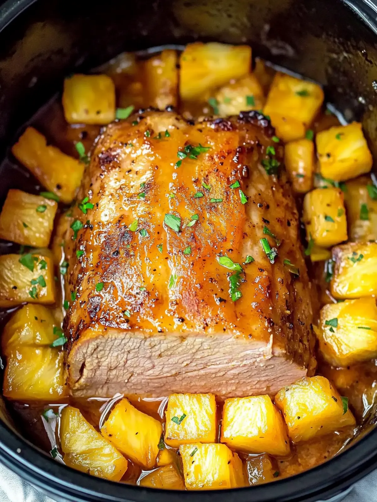 Savor a Tropical Twist with Slow Cooker Pineapple Pork Loin 2 Slow Cooker Pineapple Pork Loin