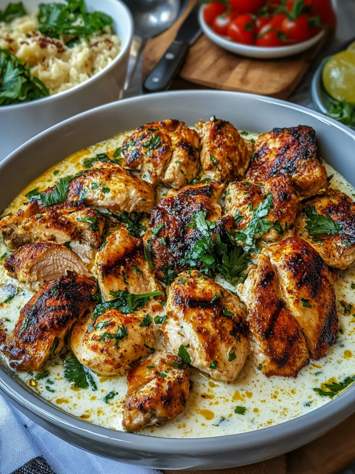 Savory Turkish Chicken with Creamy White Sauce for Quick Dinners 4 Turkish Chicken with Creamy White Sauce