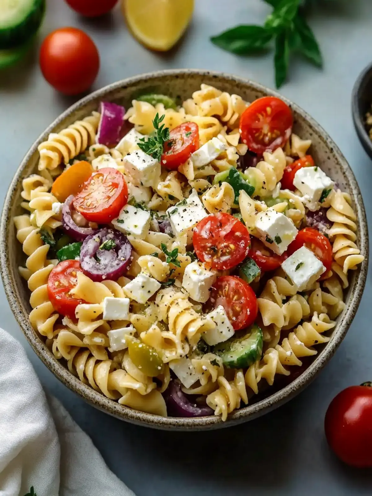 Delicious Traditional Greek Pasta Salad That Everyone Loves 2 Traditional Greek Pasta Salad