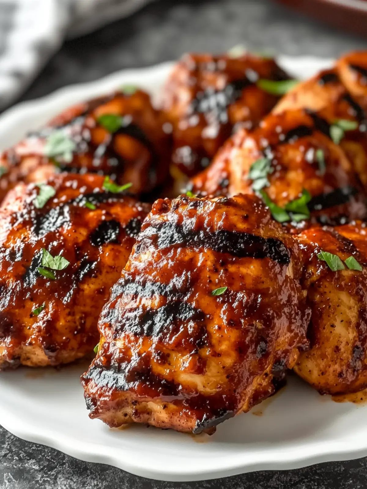Perfectly Grilled BBQ Boneless Chicken Thighs for Summer Bliss 2 Grilled BBQ Boneless Chicken Thighs