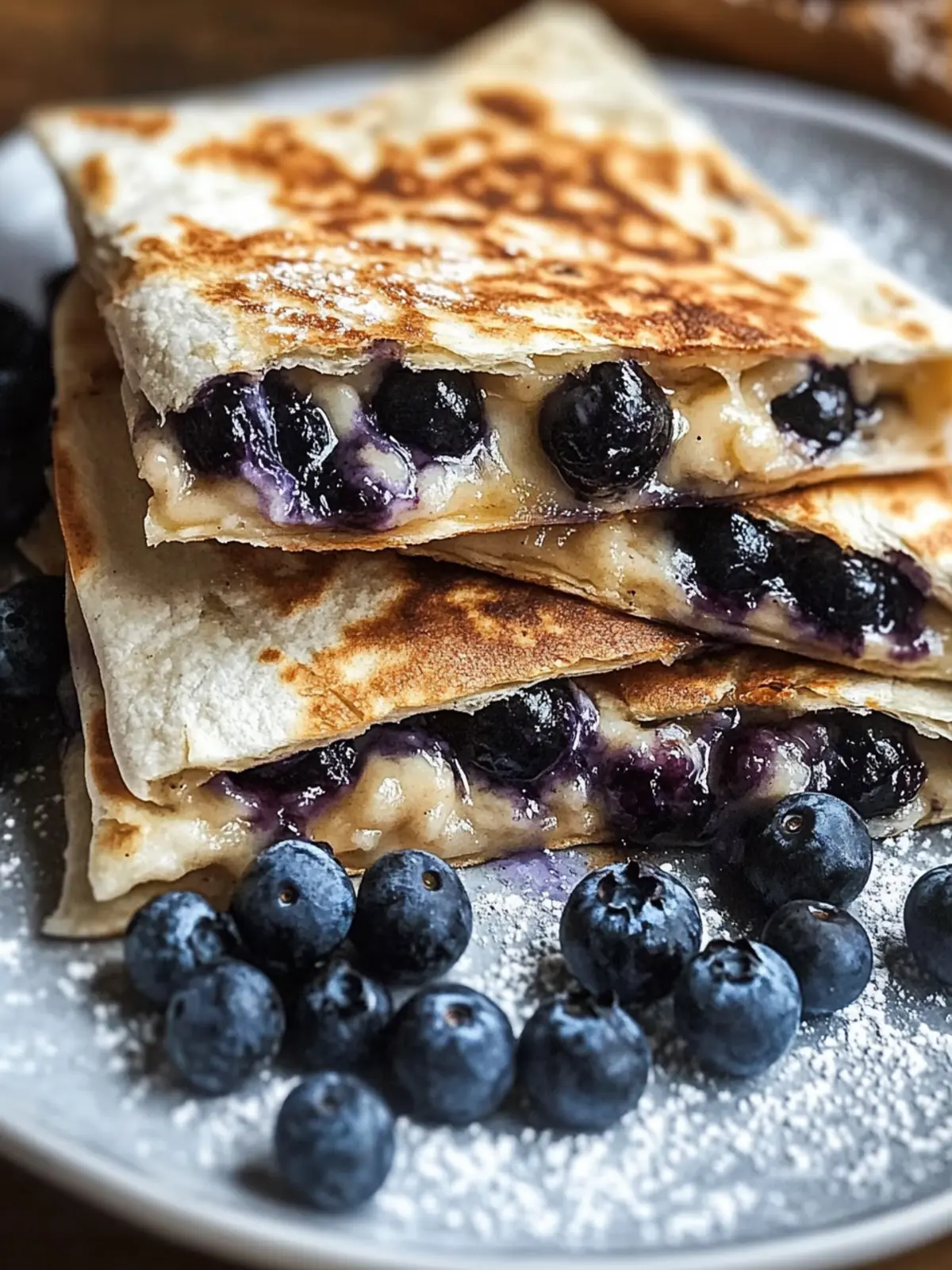 Blueberry Breakfast Quesadilla: Sweet Start in 30 Minutes 3 Blueberry Breakfast Quesadilla