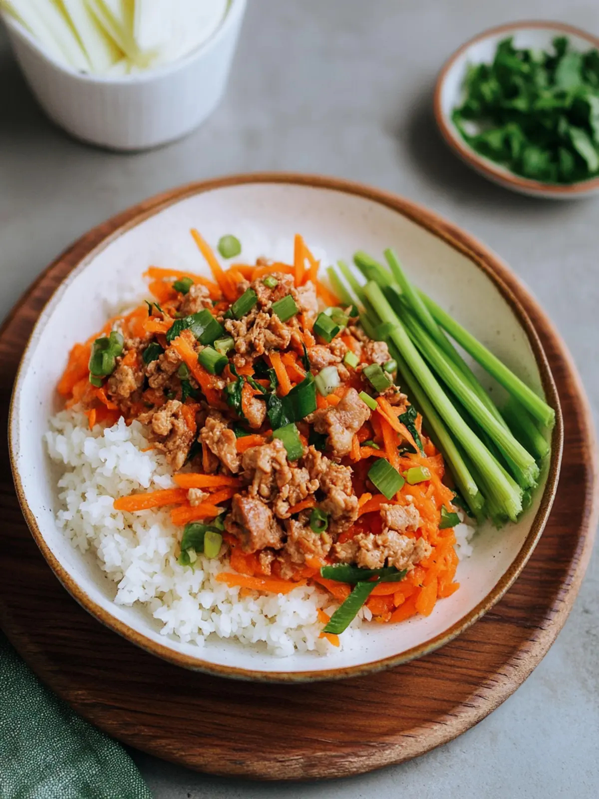 Delicious Pork Ginger Carrot Bowls for Quick Meal Prep! 3 Pork Ginger Carrot Bowls