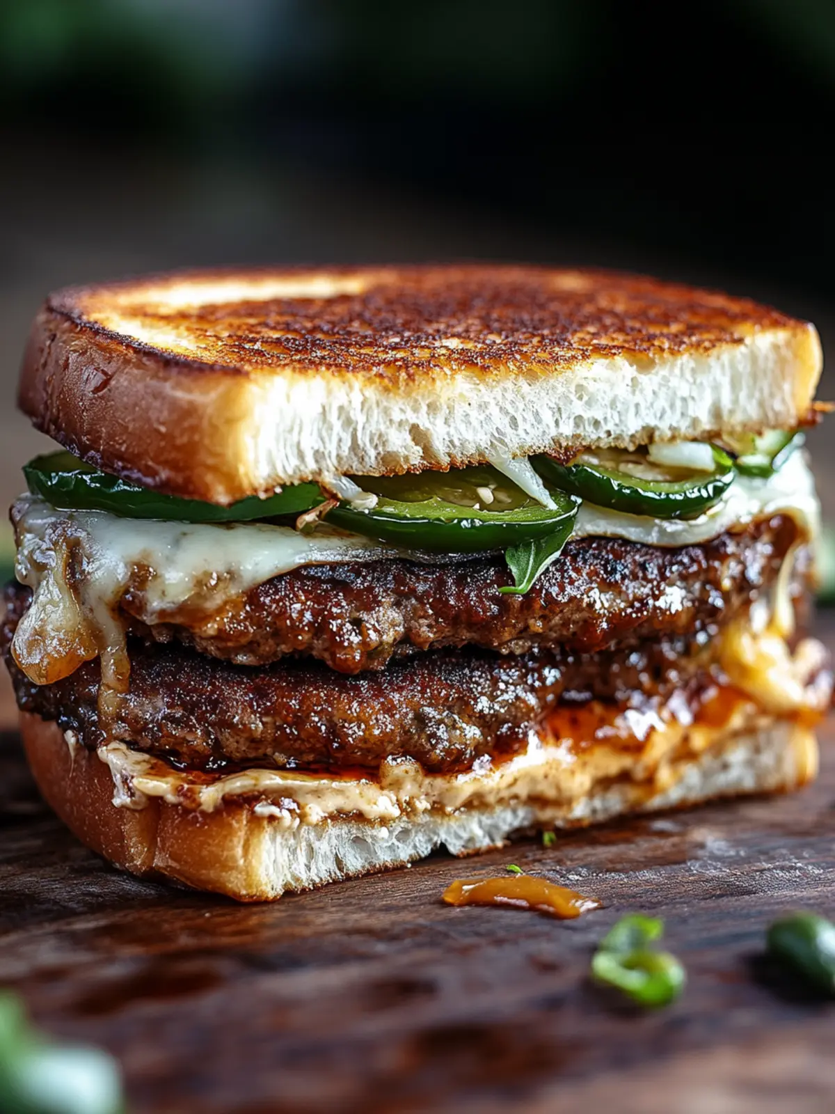 Mouthwatering Jalape o Popper Patty Melt with Cheesy Goodness 3 Jalape o Popper Patty Melt