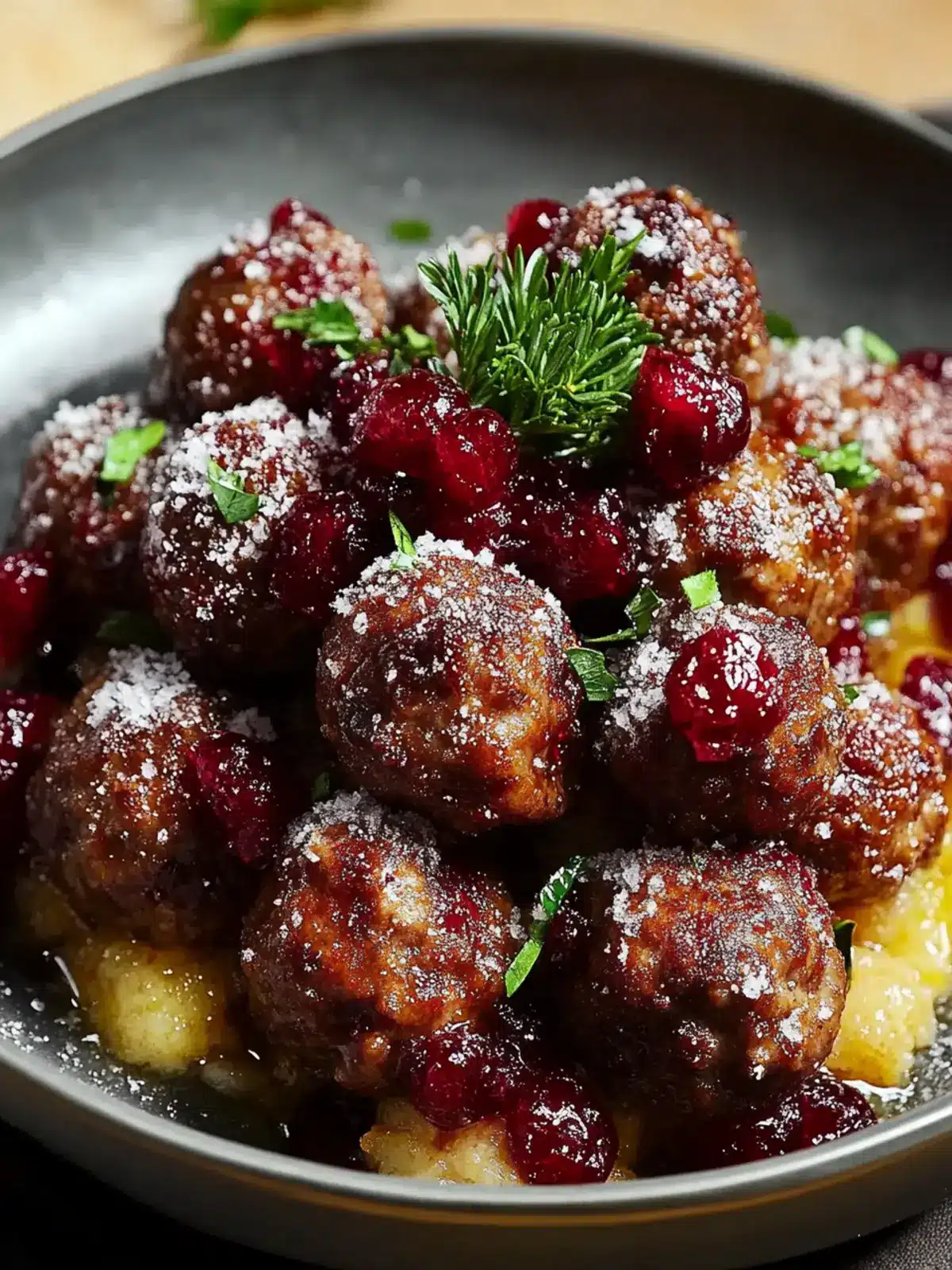 Christmas Cranberry Meatballs: Sweet & Savory Holiday Delight 3 Christmas Cranberry Meatballs