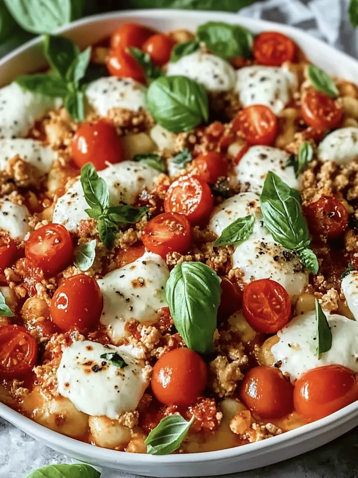 Savor Ground Chicken Caprese for a Quick Italian Treat 2 Ground Chicken Caprese
