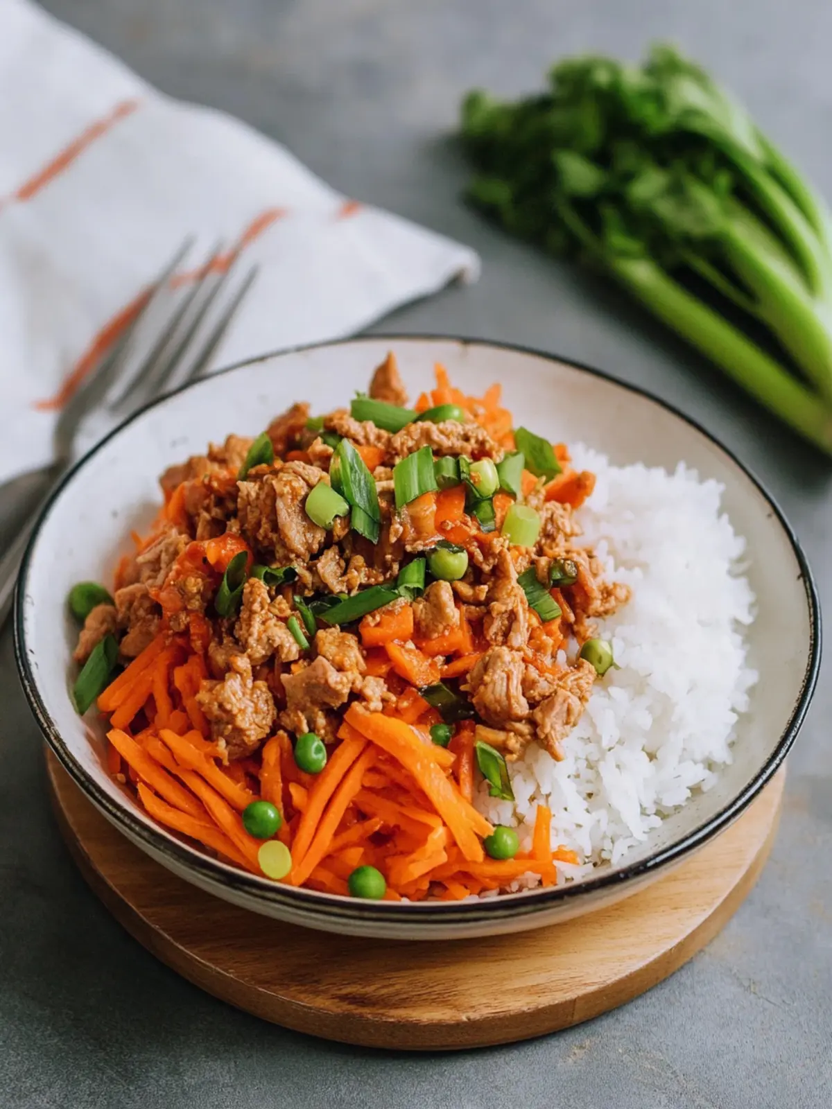 Delicious Pork Ginger Carrot Bowls for Quick Meal Prep! 4 Pork Ginger Carrot Bowls