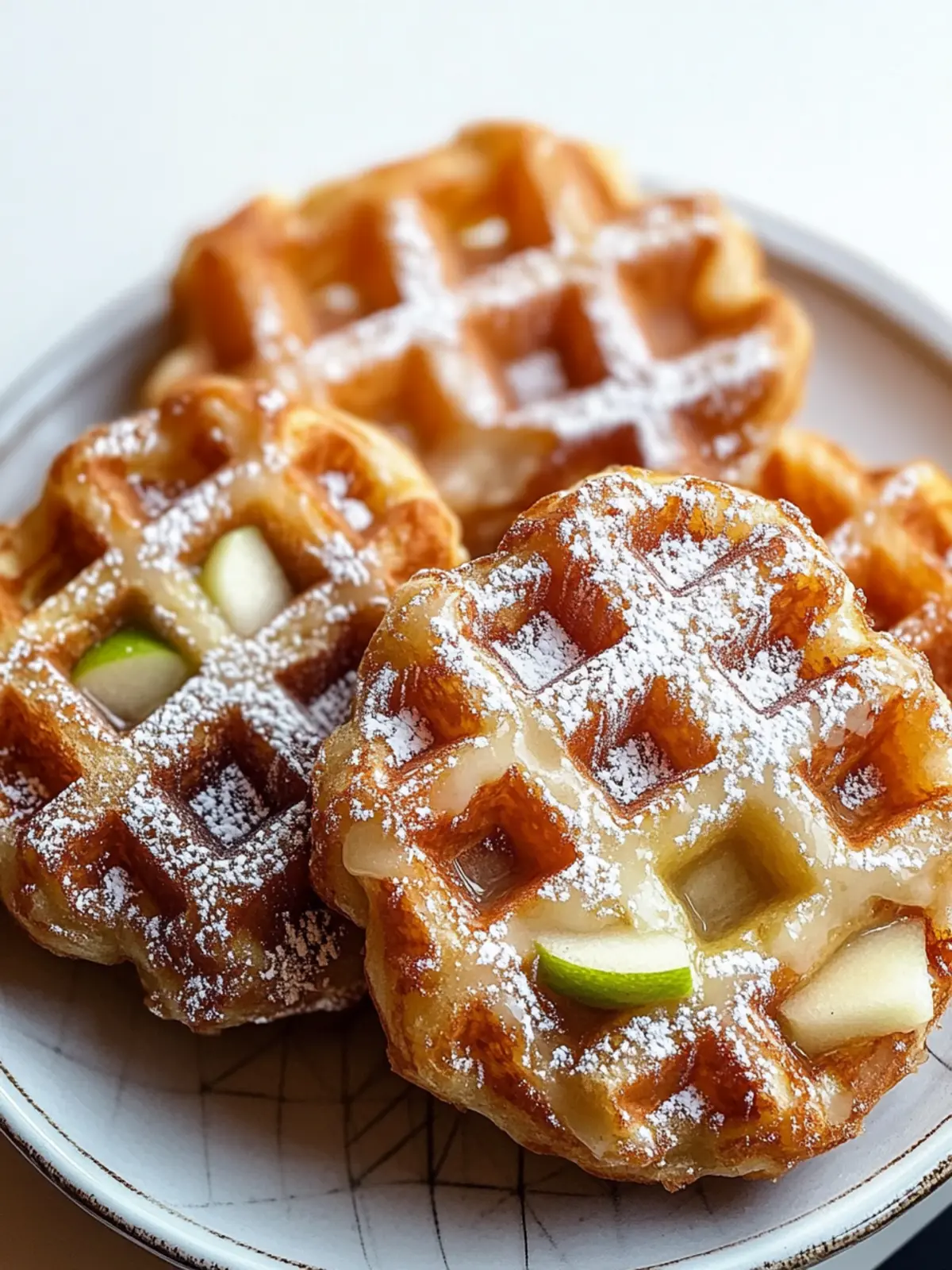 Irresistible Apple Fritter Waffle Donuts You'll Adore 3 Apple Fritter Waffle Donuts