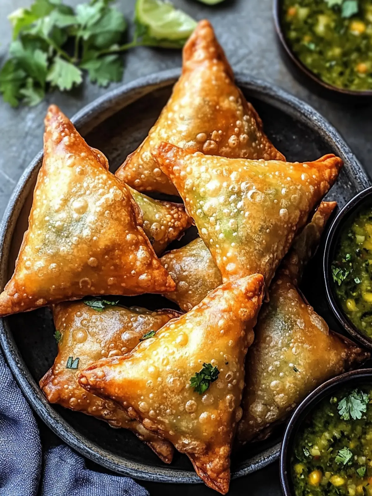 Delicious Potato Samosas: Easy Recipe for Flavorful Snacking 4 Potato Samosas