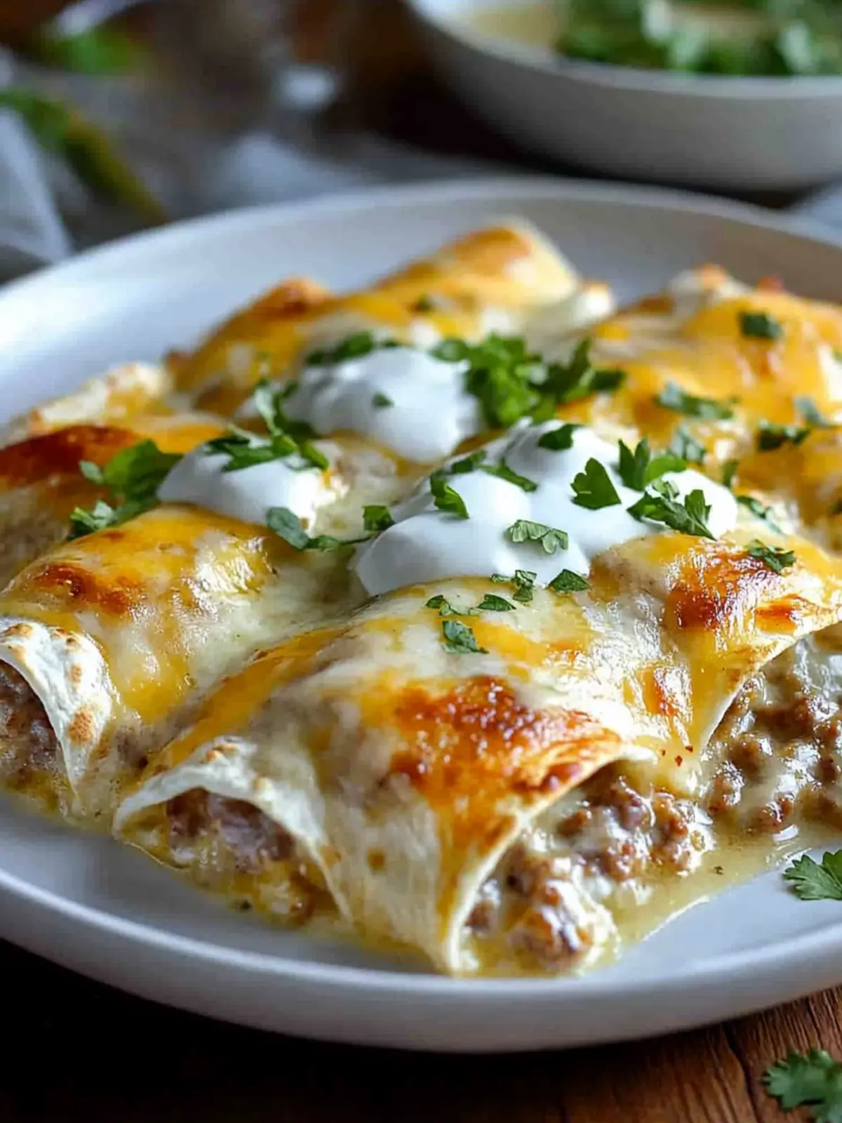 Mouthwatering Breakfast Enchiladas with Sausage Gravy Bliss 3 Breakfast Enchiladas with Sausage Gravy