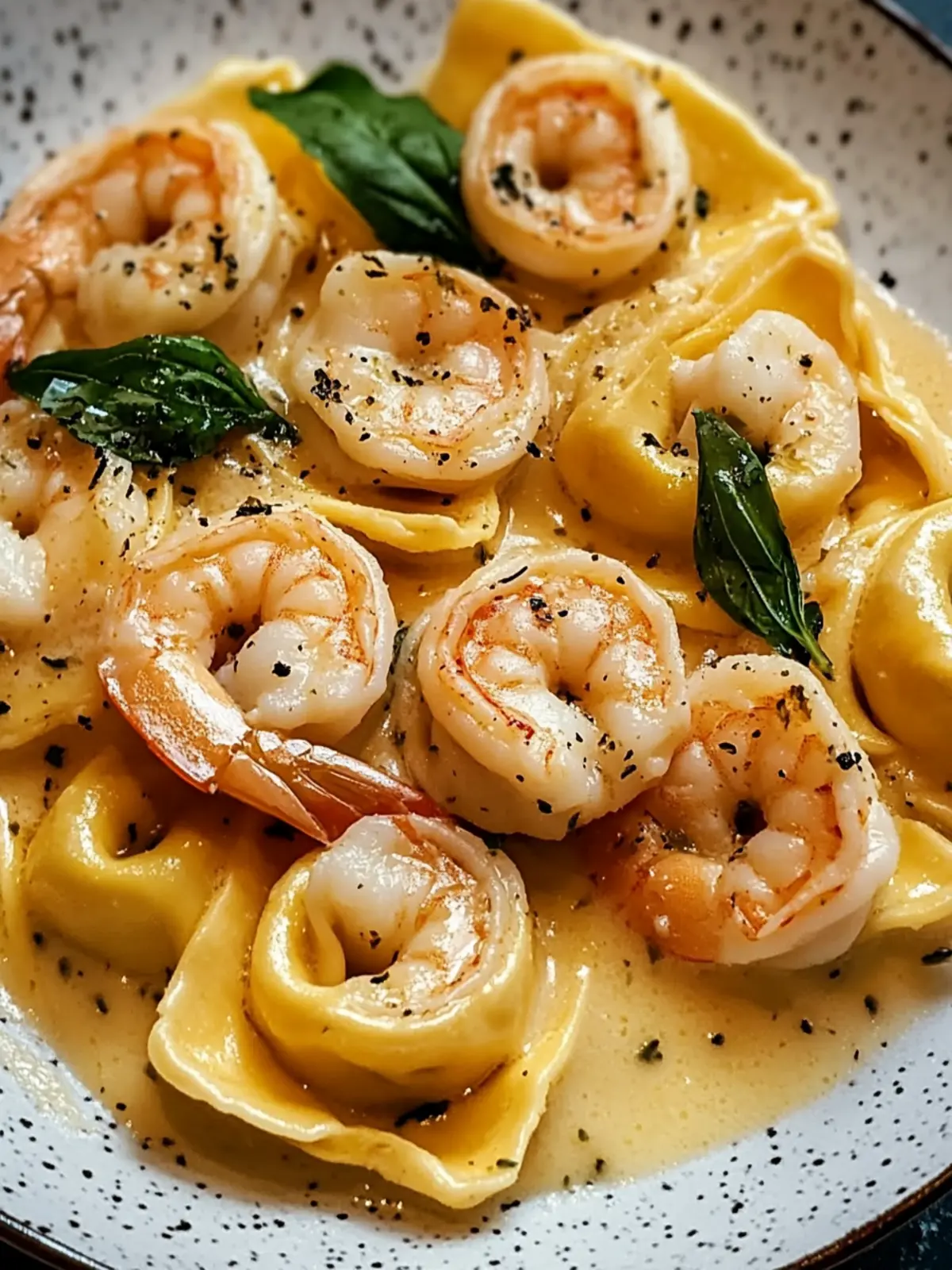 Shrimp Tortellini with Garlic Sauce: A Creamy Comfort Dish 2 Shrimp Tortellini with Garlic Sauce