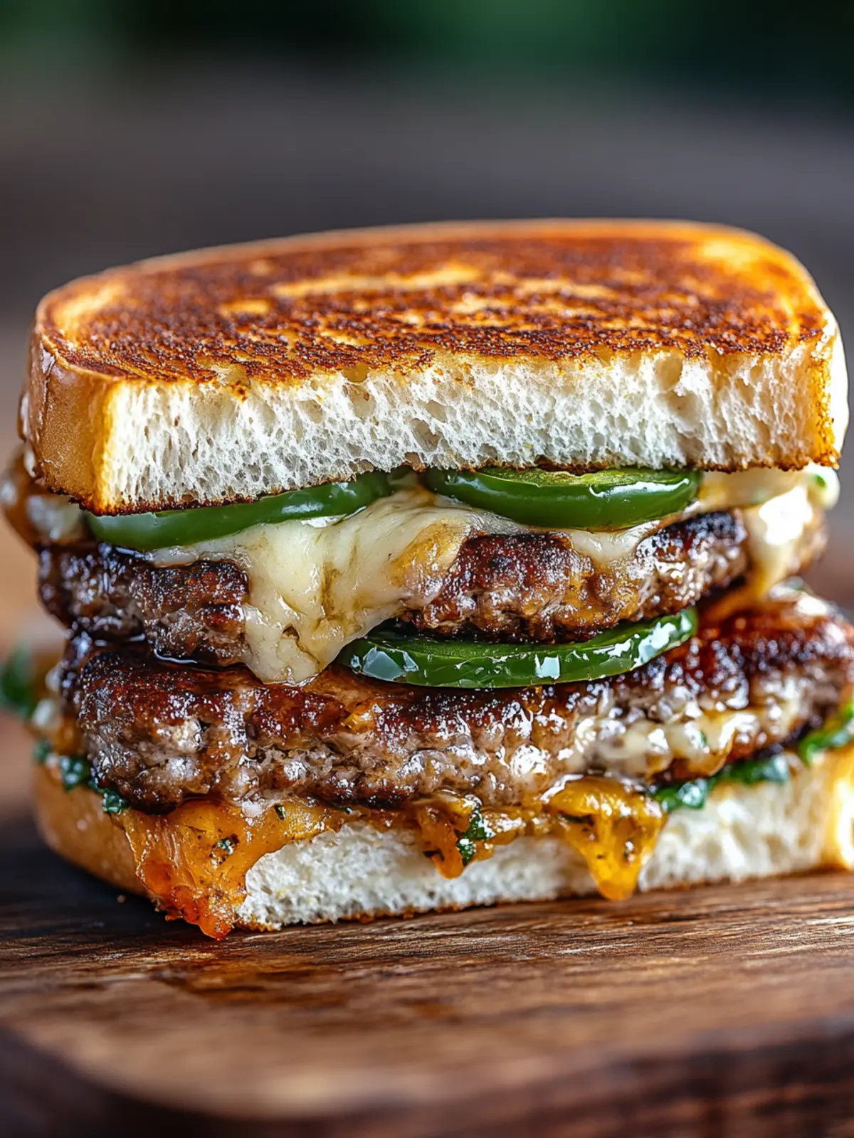 Mouthwatering Jalape o Popper Patty Melt with Cheesy Goodness 2 Jalape o Popper Patty Melt