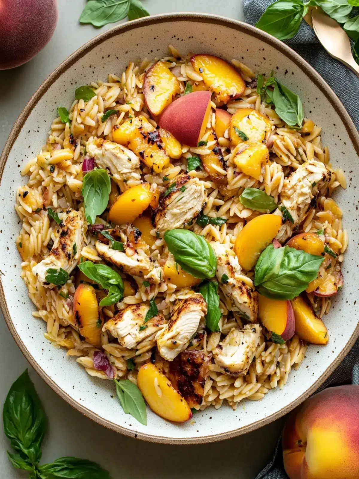 Peach & Basil Chicken Orzo Salad: A Vibrant Summer Winner 4 Peach & Basil Chicken Orzo Salad