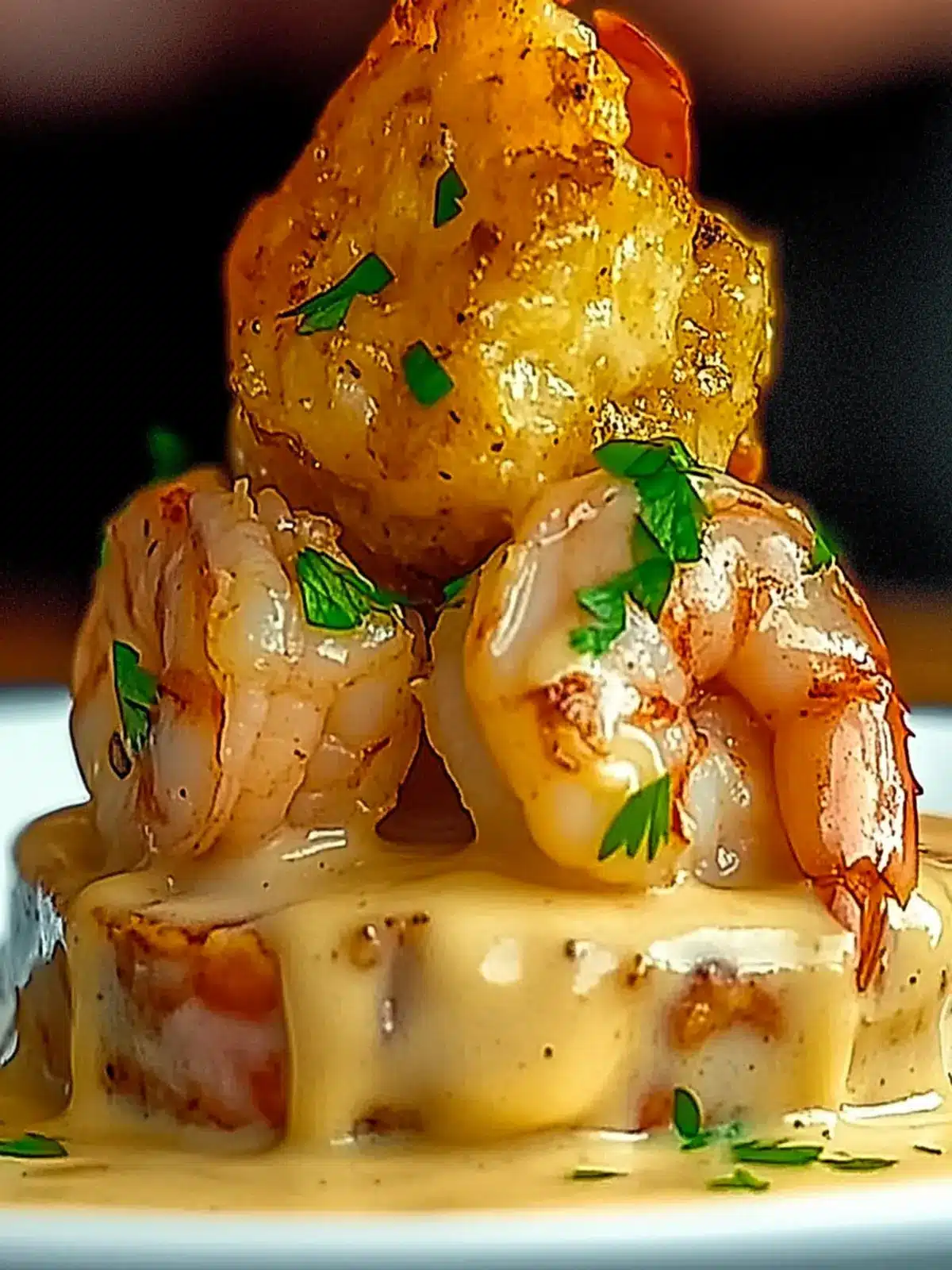 Savory Garlic Shrimp Mofongo: A Comfort Dish Delight 2 Garlic Shrimp Mofongo