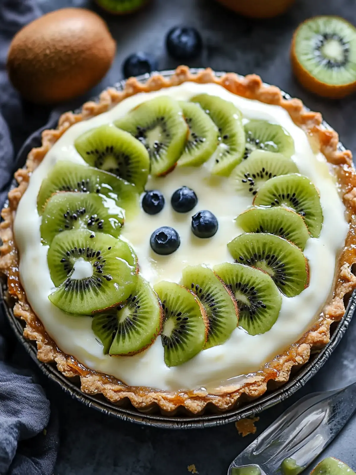 Delightful Healthy Breakfast Pie with Yogurt and Kiwi Bliss 2 Healthy Breakfast Pie with Yogurt and Kiwi