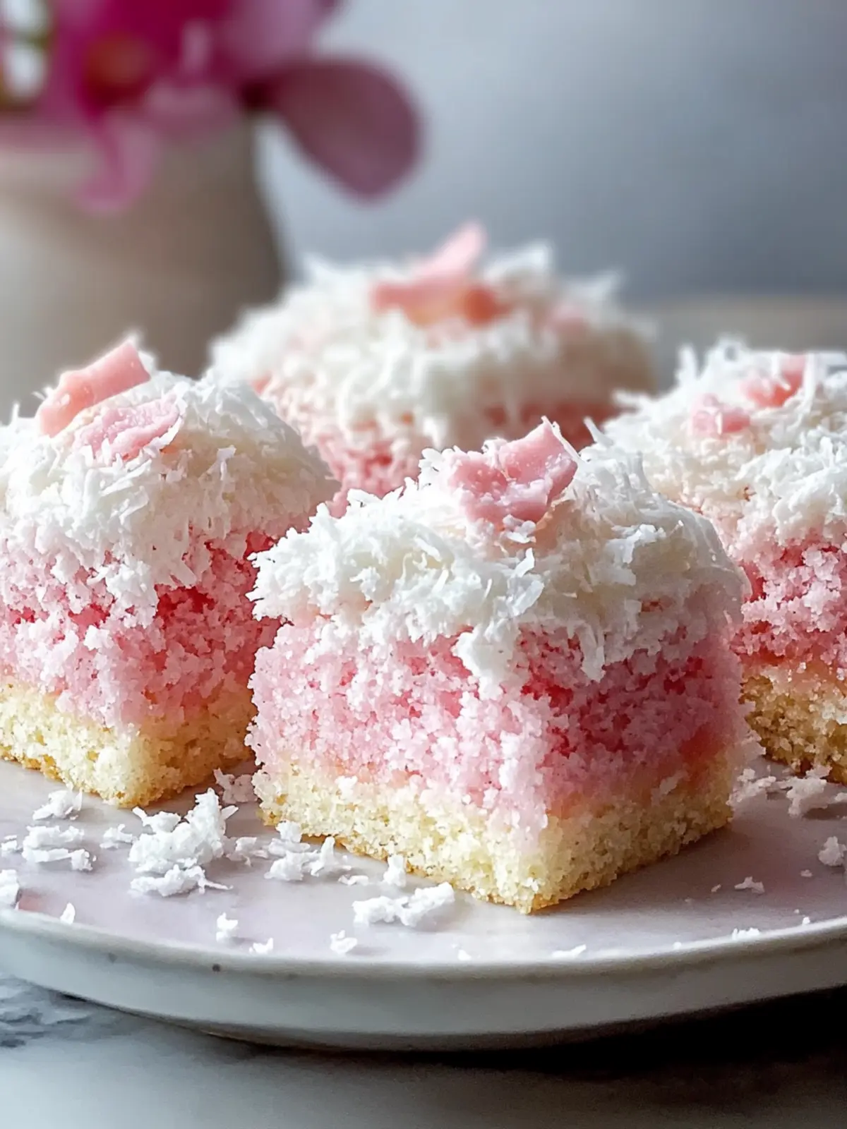 Pink Coconut Snowball Cake Bars That Wow Your Taste Buds 2 Pink Coconut Snowball Cake Bars