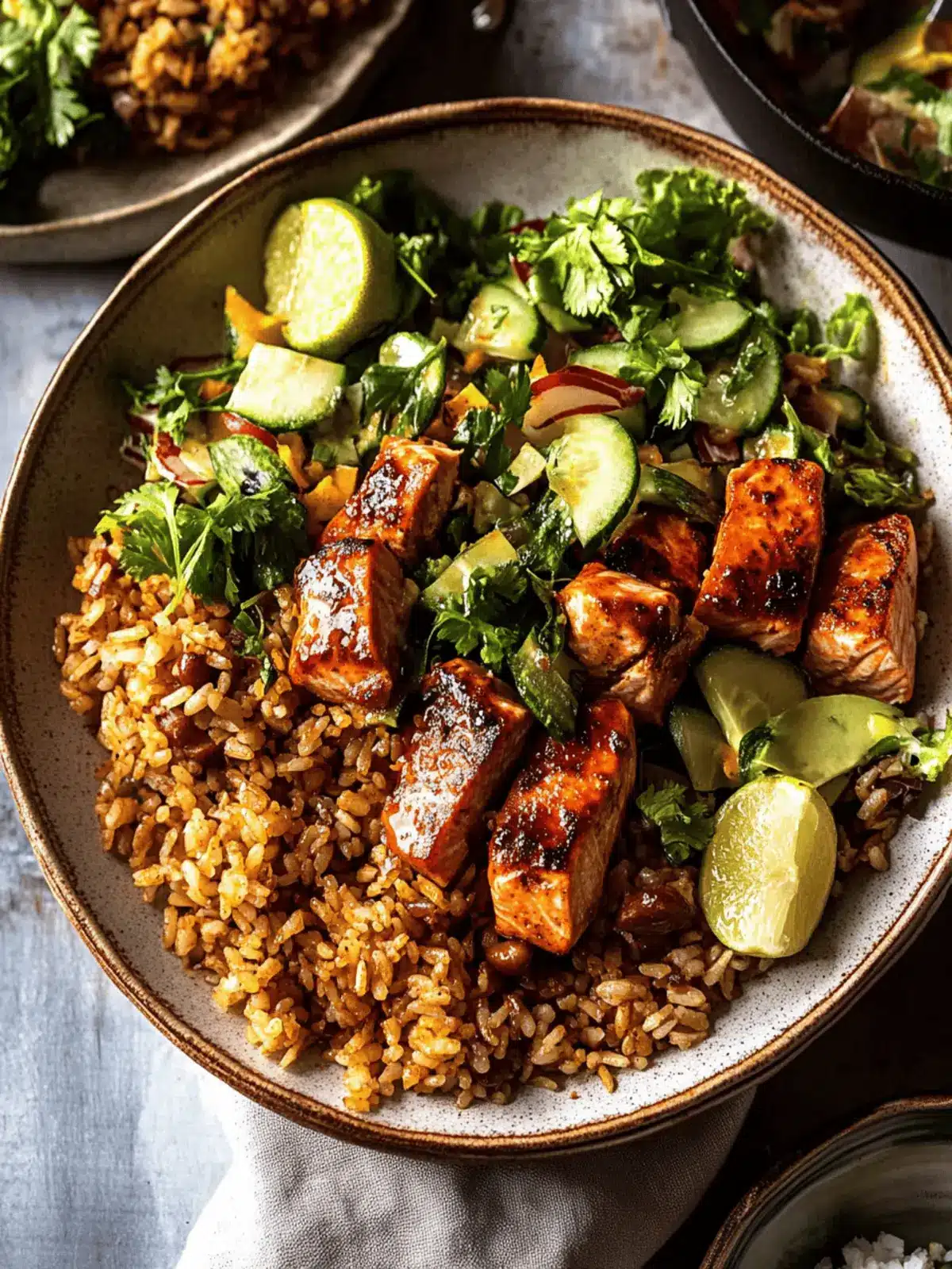 Zesty Spicy Chipotle Honey Salmon Rice Salad to Thrill You 2 Spicy Chipotle Honey Salmon Rice Salad