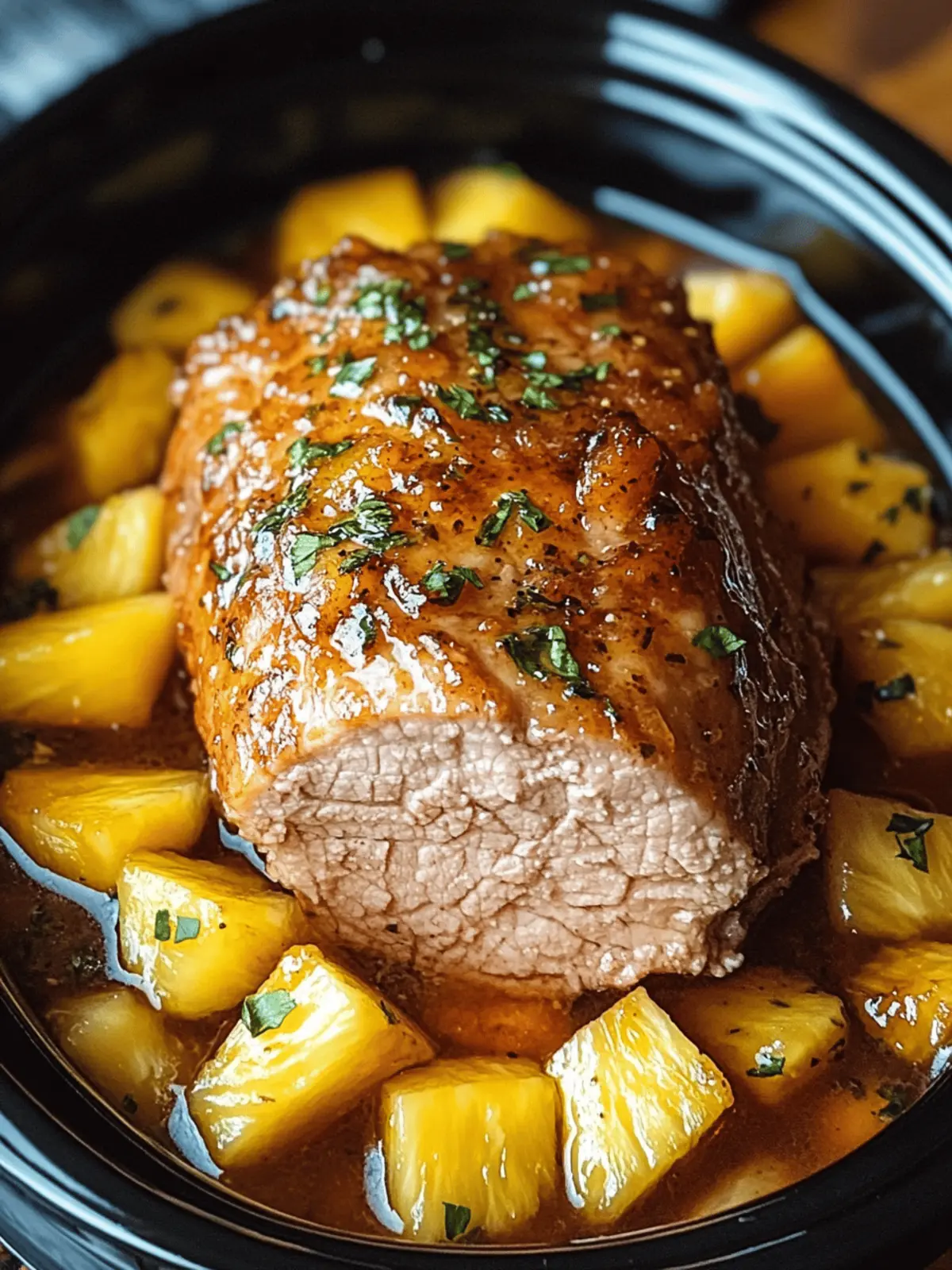 Tasty Easy Slow Cooker Pineapple Pork Loin for Busy Nights 2 Easy Slow Cooker Pineapple Pork Loin