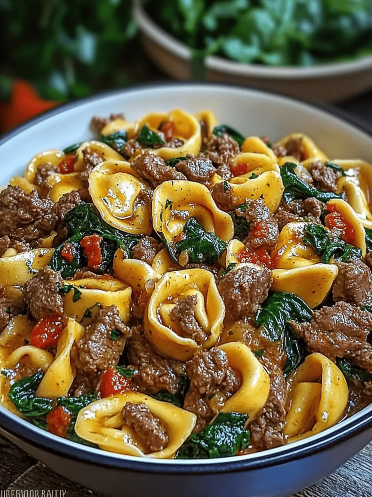 Garlic Butter Beef and Spinach Tortellini Ready in 30 Minutes 3 Garlic Butter Beef and Spinach Tortellini