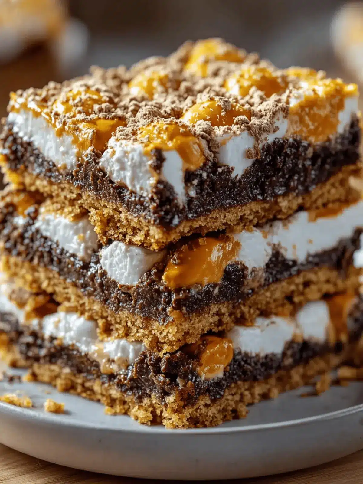 Vegan Pumpkin S'mores Cookie Bars for Cozy Fall Indulgence 2 Vegan Pumpkin S'mores Cookie Bars