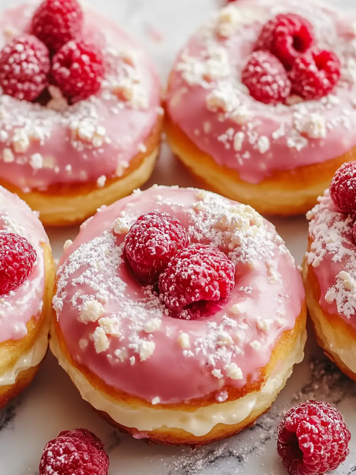 Raspberry Cheesecake Donuts: Homemade Bliss in Every Bite 4 Raspberry Cheesecake Donuts