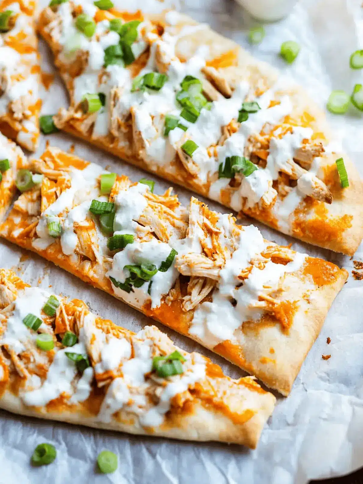 Buffalo Chicken Flatbread: Quick and Flavor-Packed Delight 3 Buffalo Chicken Flatbread