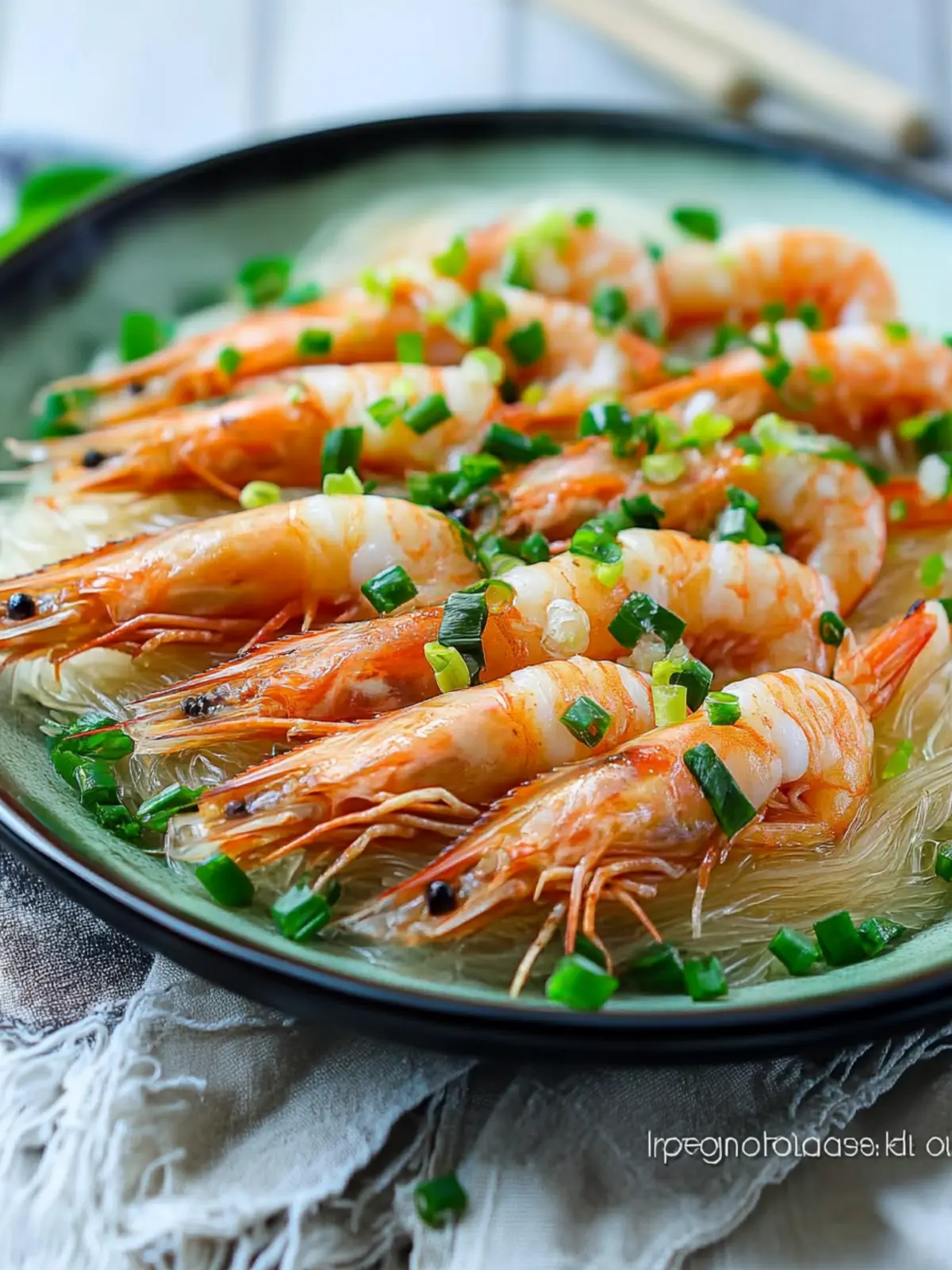 Irresistible Steamed Garlic Prawns with Vermicelli Noodles Delight 3 Steamed Garlic Prawns with Vermicelli Noodles