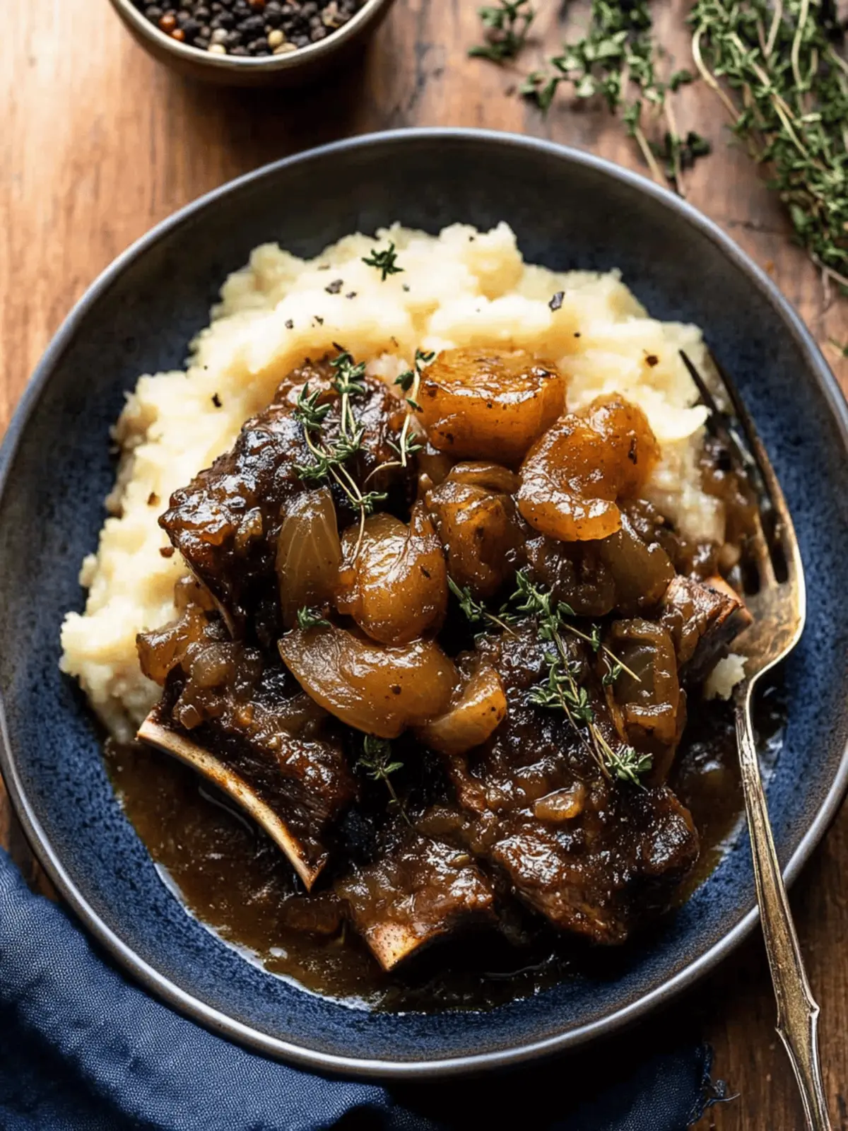 Cider Braised Short Ribs with Caramelized Onions Bliss 3 Cider Braised Short Ribs with Caramelized Onions