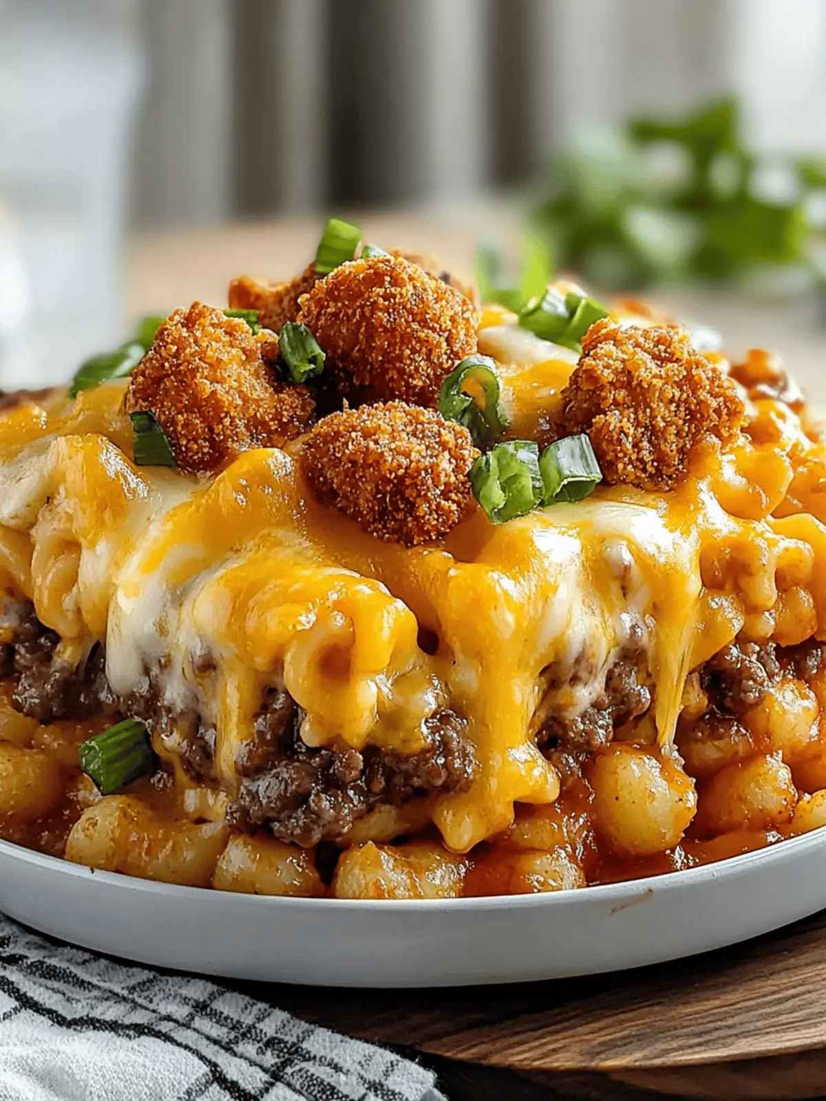 One-Pan Cheeseburger Tater Tot Pasta That Everyone Will Love 4 One-Pan Cheeseburger Tater Tot Pasta
