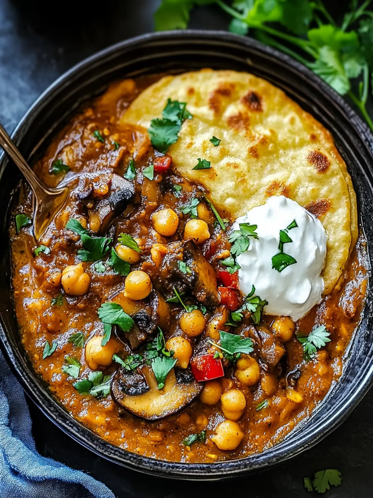 Mushroom and Chickpea Makhlama: Comfort in Every Bite 3 Mushroom And Chickpea Makhlama