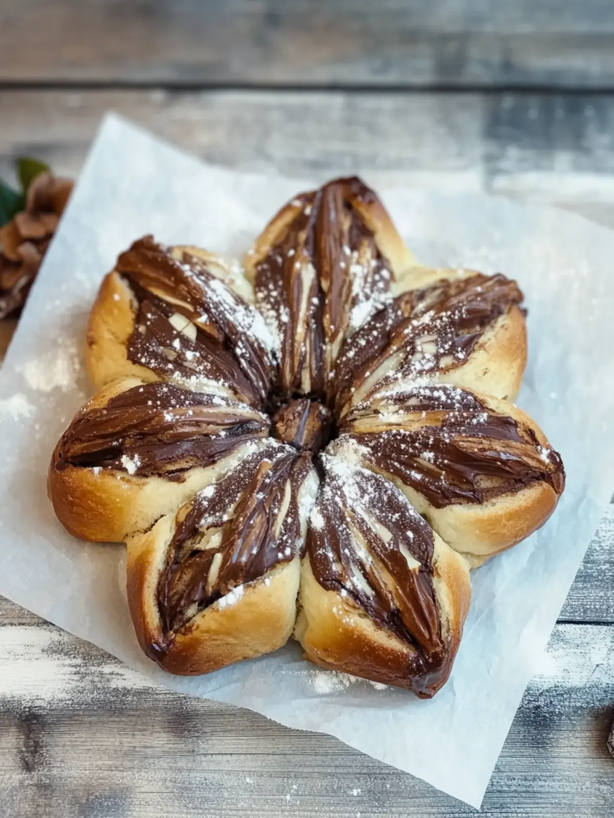 Sourdough Chocolate Christmas Star Bread for Festive Sharing 4 Sourdough Chocolate Christmas Star Bread