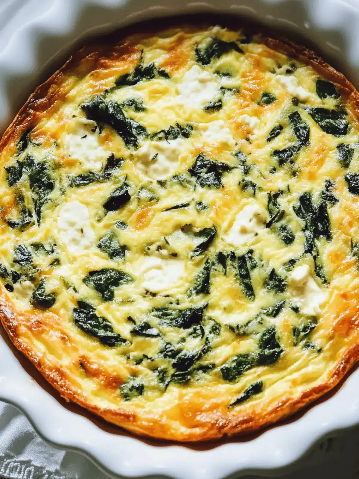 Cottage Cheese and Spinach Crustless Quiche for Busy Mornings 3 Cottage Cheese and Spinach Crustless Quiche