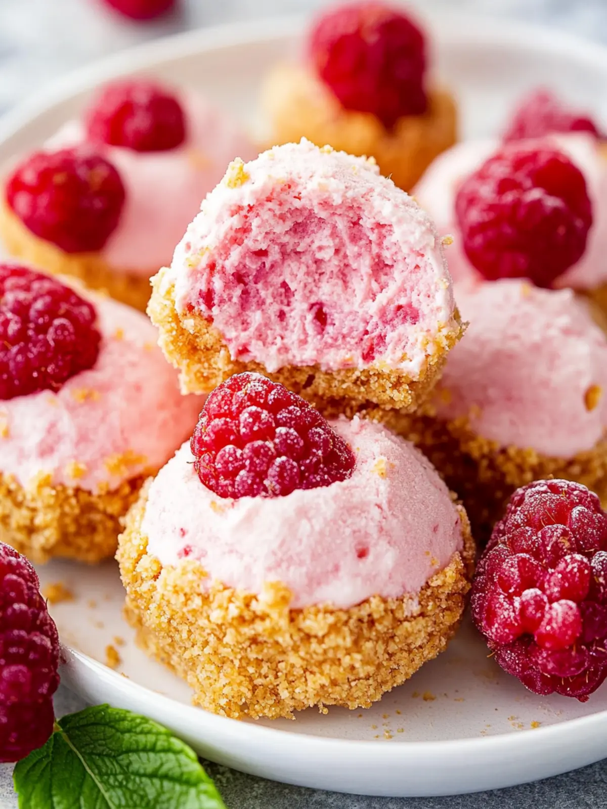 Delicious Raspberry No Bake Cheesecake Bites You'll Love 2 Raspberry No Bake Cheesecake Bites