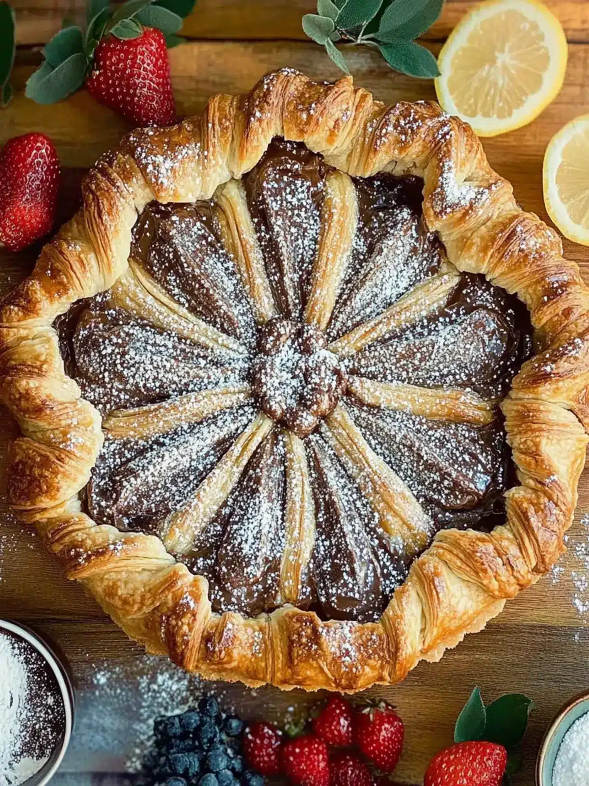 Decadent Nutella Tarte Soleil: Your New Favorite Pastry Sun 4 Nutella Tarte Soleil (Puff Pastry Sun)