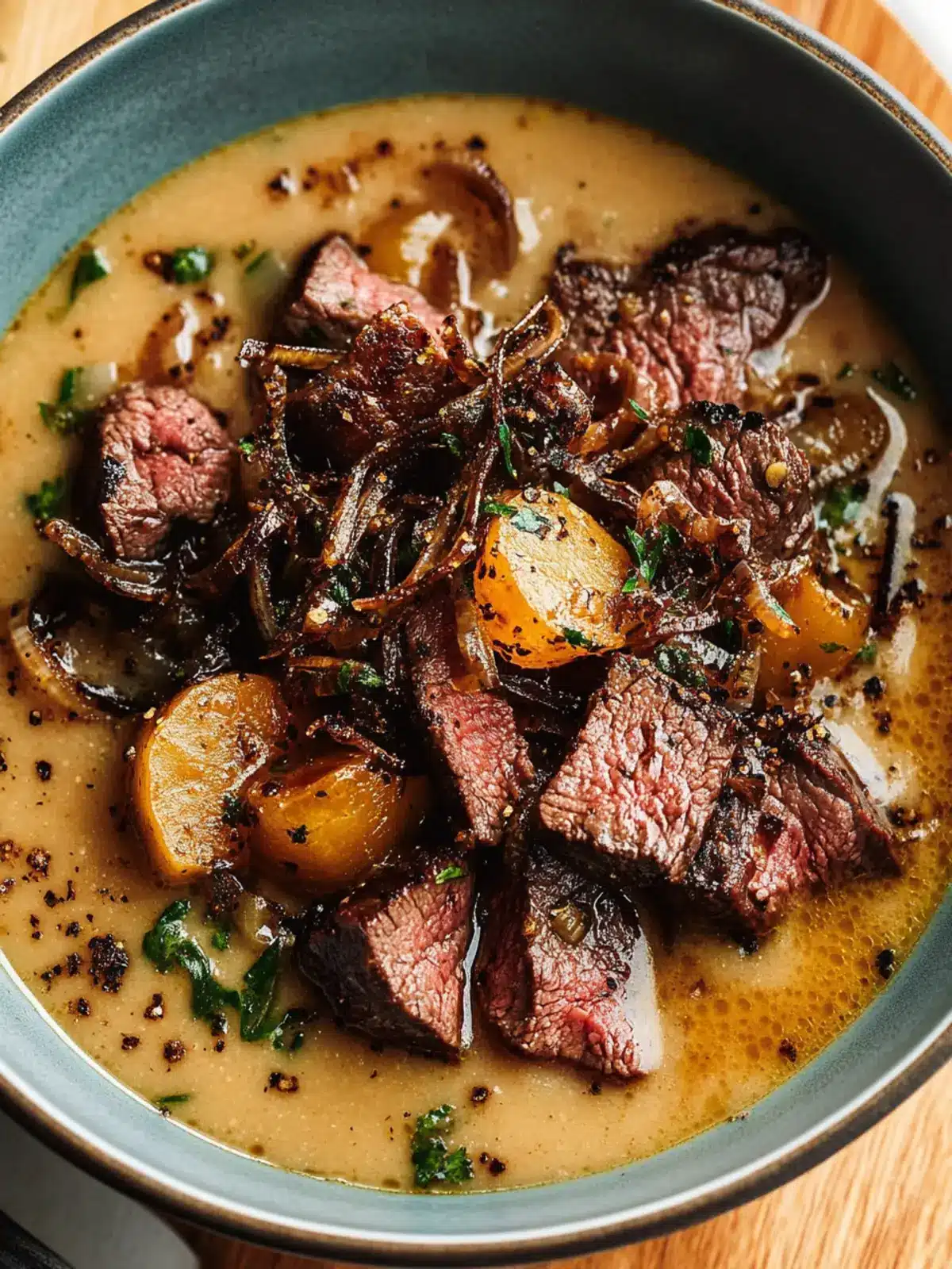 Creamy Steak Au Poivre Soup for Cozy Comfort Nights 3 Steak Au Poivre Soup