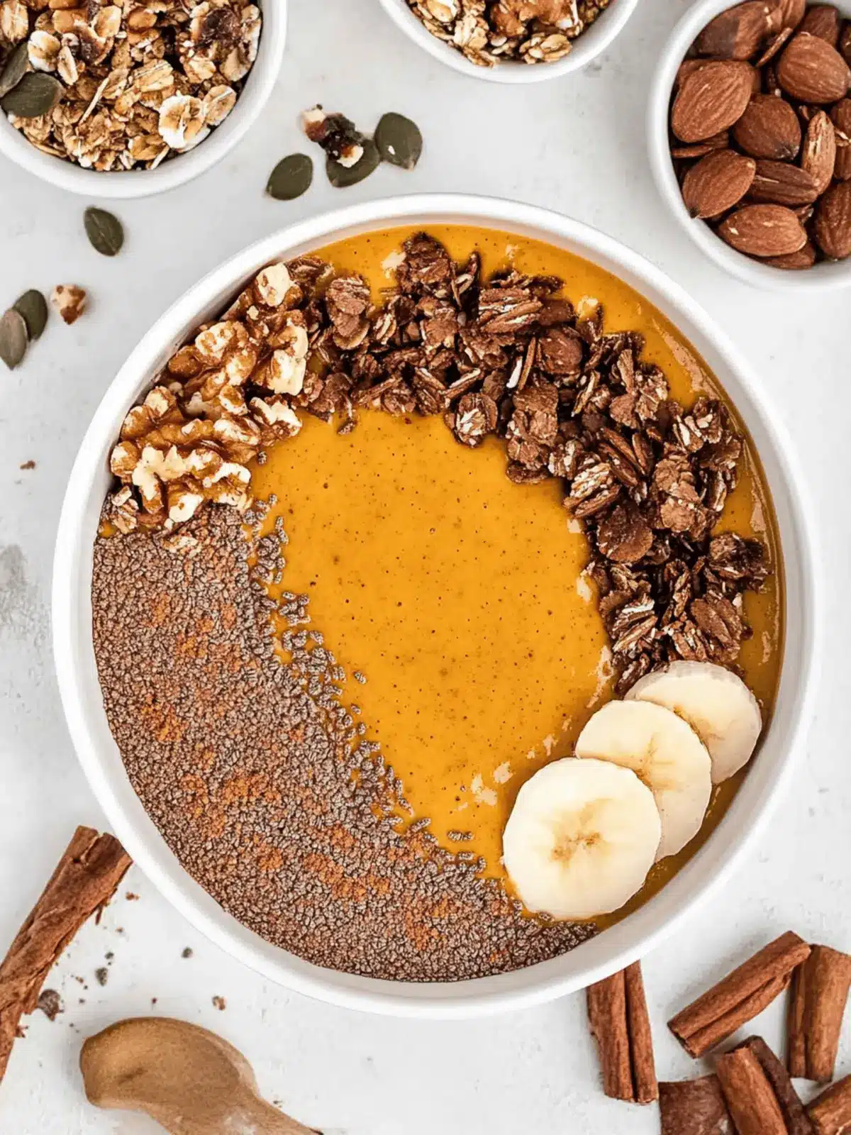 Pumpkin Pie Smoothie Bowl: Your Healthy Fall Indulgence 2 Pumpkin Pie Smoothie Bowl