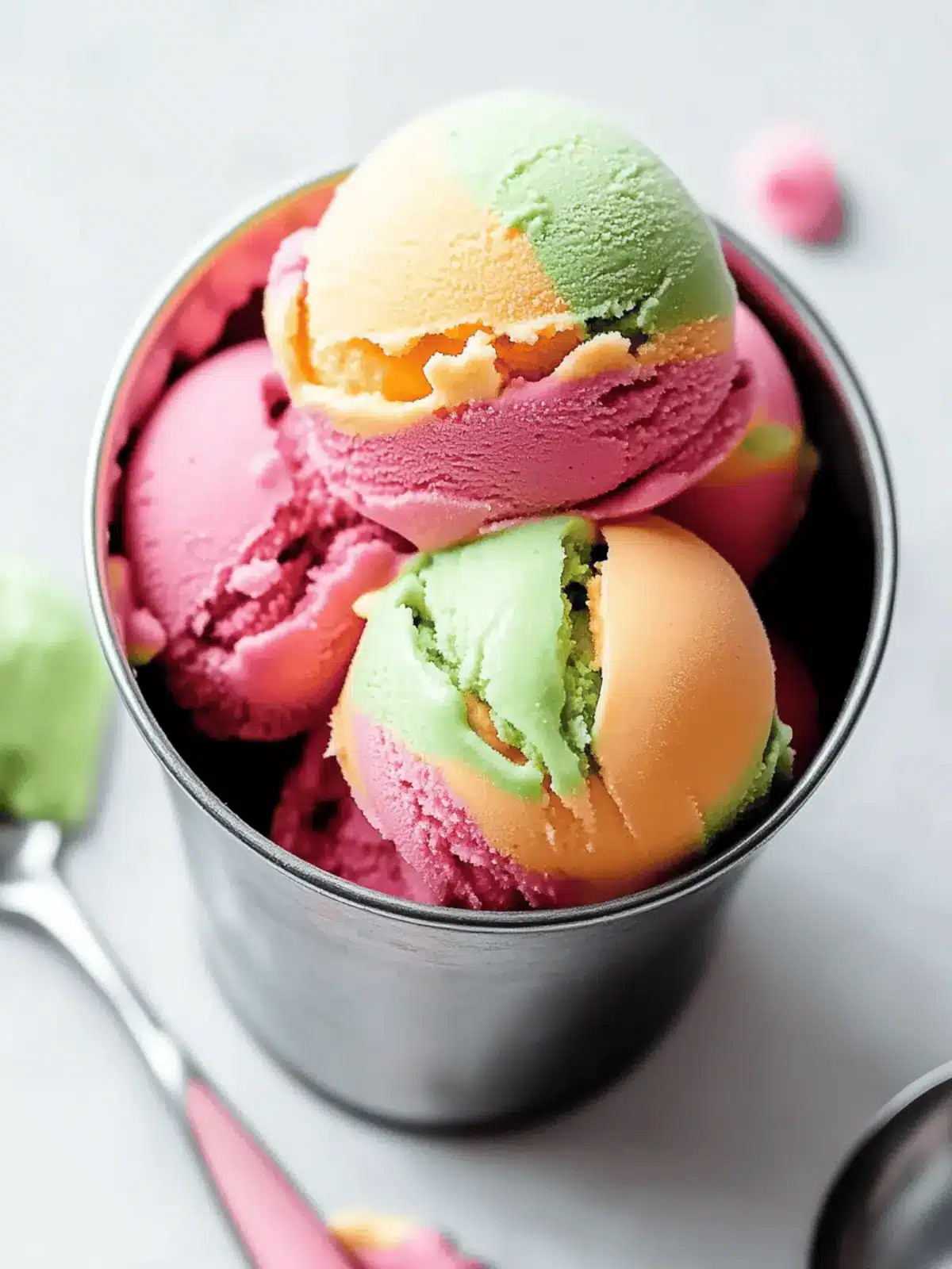 Homemade Rainbow Sherbet: Create Your Own Colorful Summer Delight 2 Homemade Rainbow Sherbet: A Colorful Summer Delight